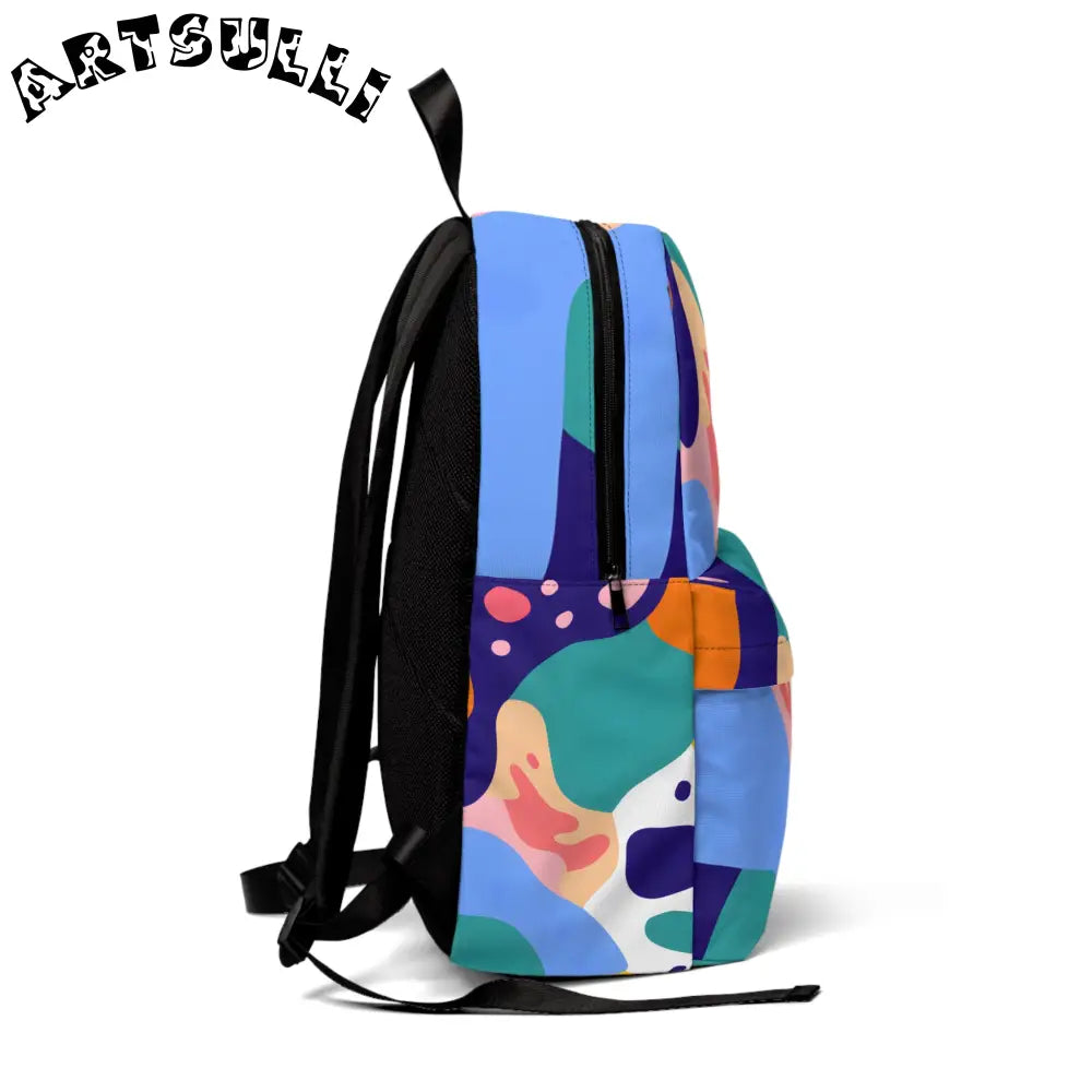 JAKKOUTTHEBXX Colorful Abstract Backpack for All-Day Carrying Comfort 2025