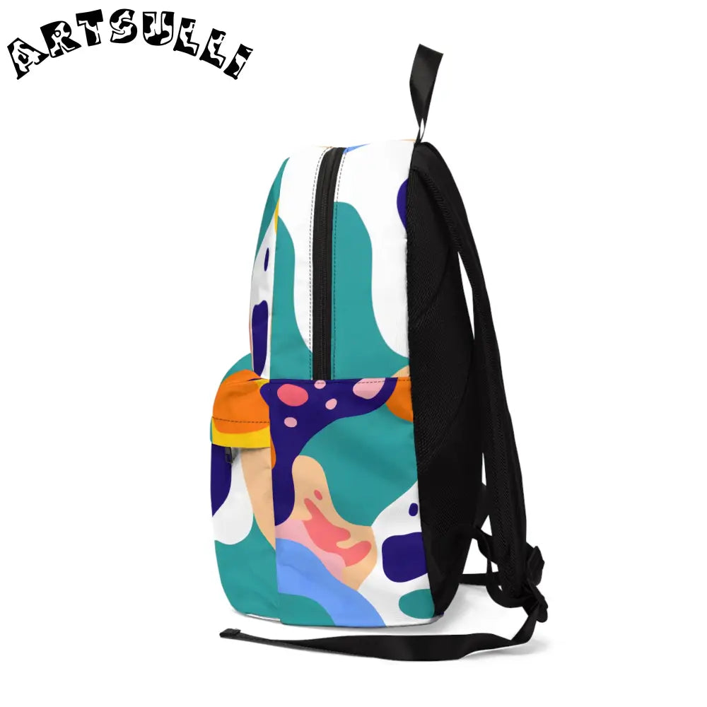JAKKOUTTHEBXX Colorful Abstract Backpack for All-Day Carrying Comfort 2025