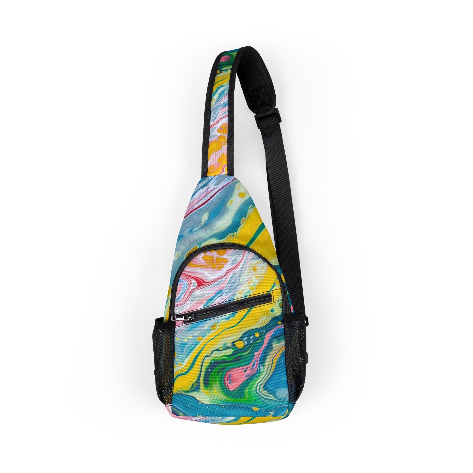 Colorful Abstract Customizable Chest Bag, Artsulli - Art is Long, Life is Short, Bags, Size, One size, , , , , 24522144905073046057