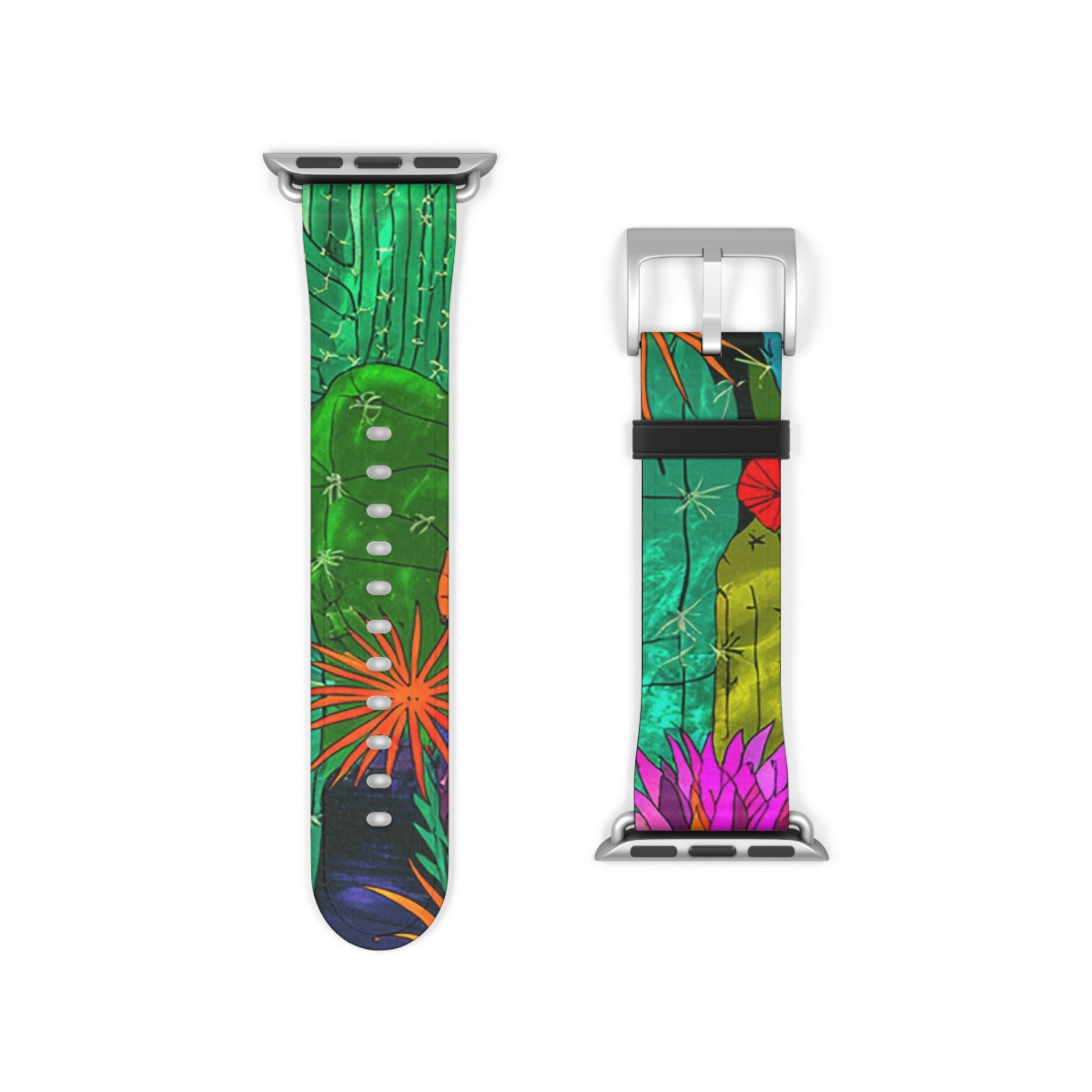 Colorful Abstract Faux Leather Apple Watch Band, Artsulli - Art is Long, Life is Short, Accessories, , , , , , , 