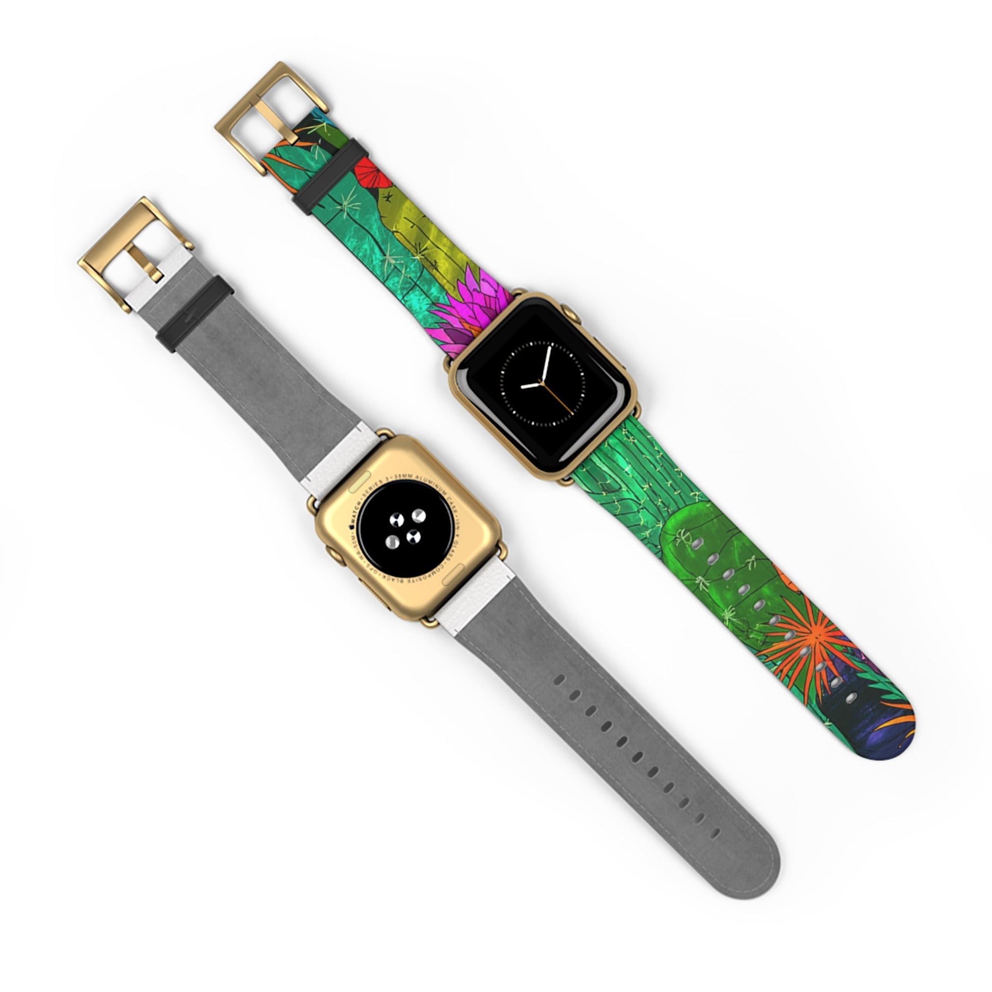 Colorful Abstract Faux Leather Apple Watch Band, Artsulli - Art is Long, Life is Short, Accessories, , , , , , , 