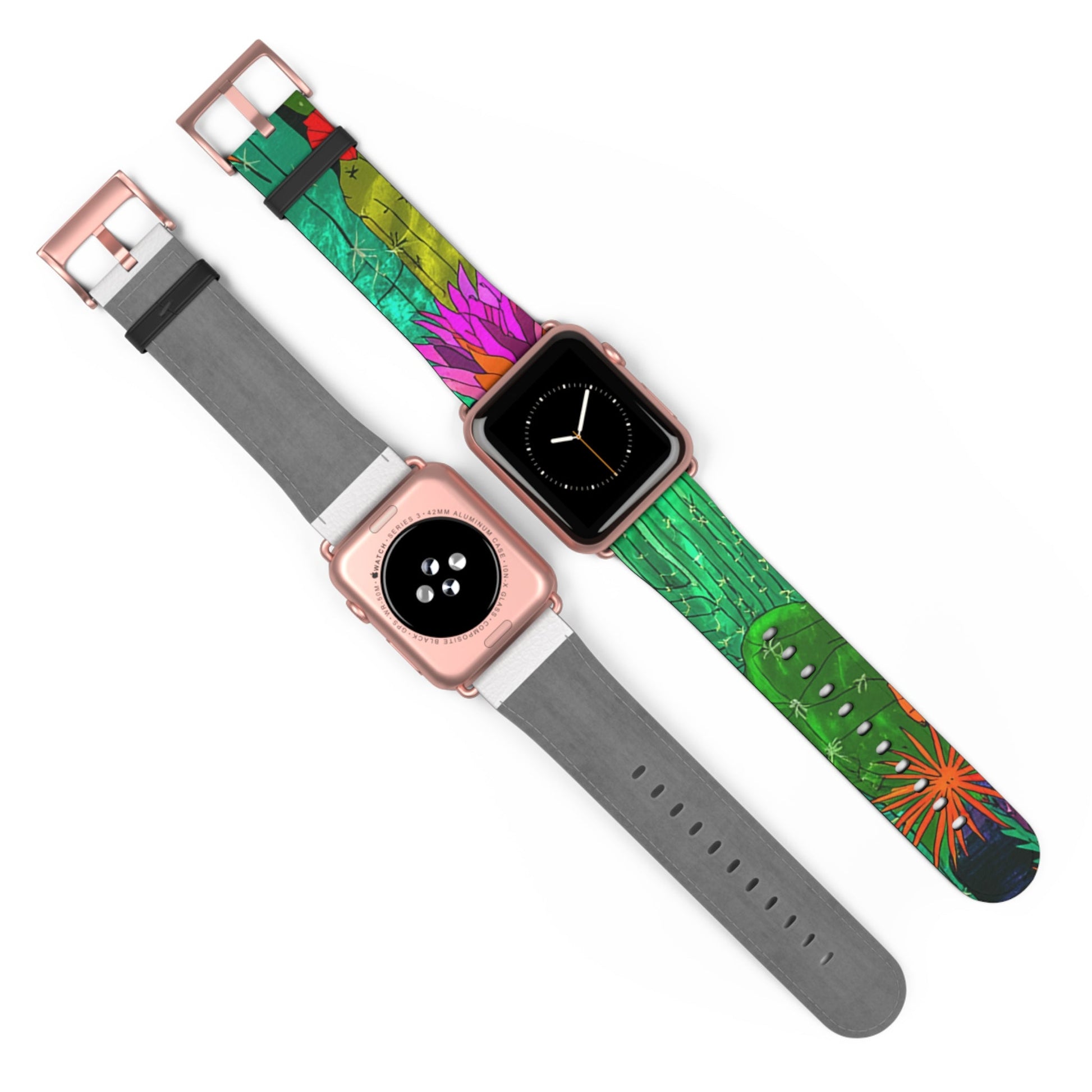Colorful Abstract Faux Leather Apple Watch Band, Artsulli - Art is Long, Life is Short, Accessories, , , , , , , 