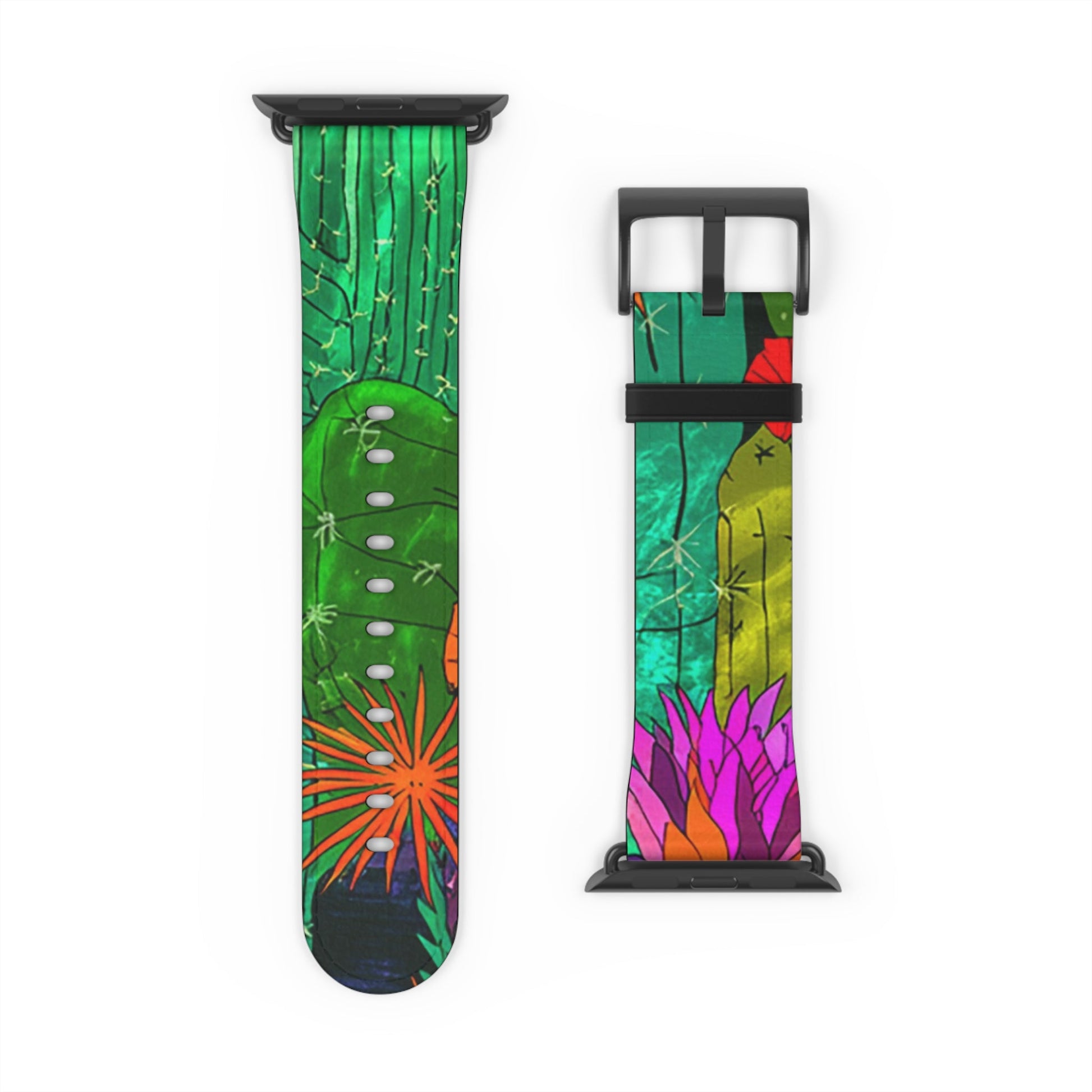 Colorful Abstract Faux Leather Apple Watch Band, Artsulli - Art is Long, Life is Short, Accessories, , , , , , , 