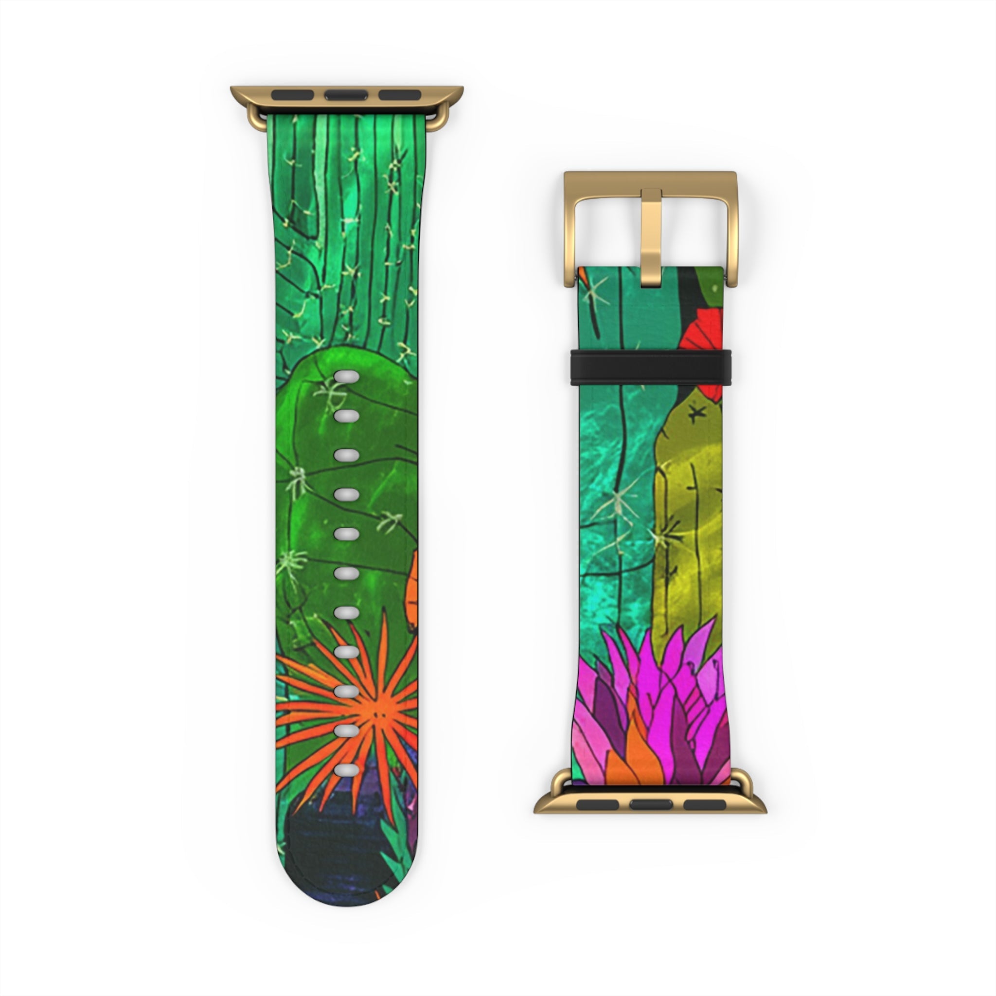 Colorful Abstract Faux Leather Apple Watch Band, Artsulli - Art is Long, Life is Short, Accessories, , , , , , , 