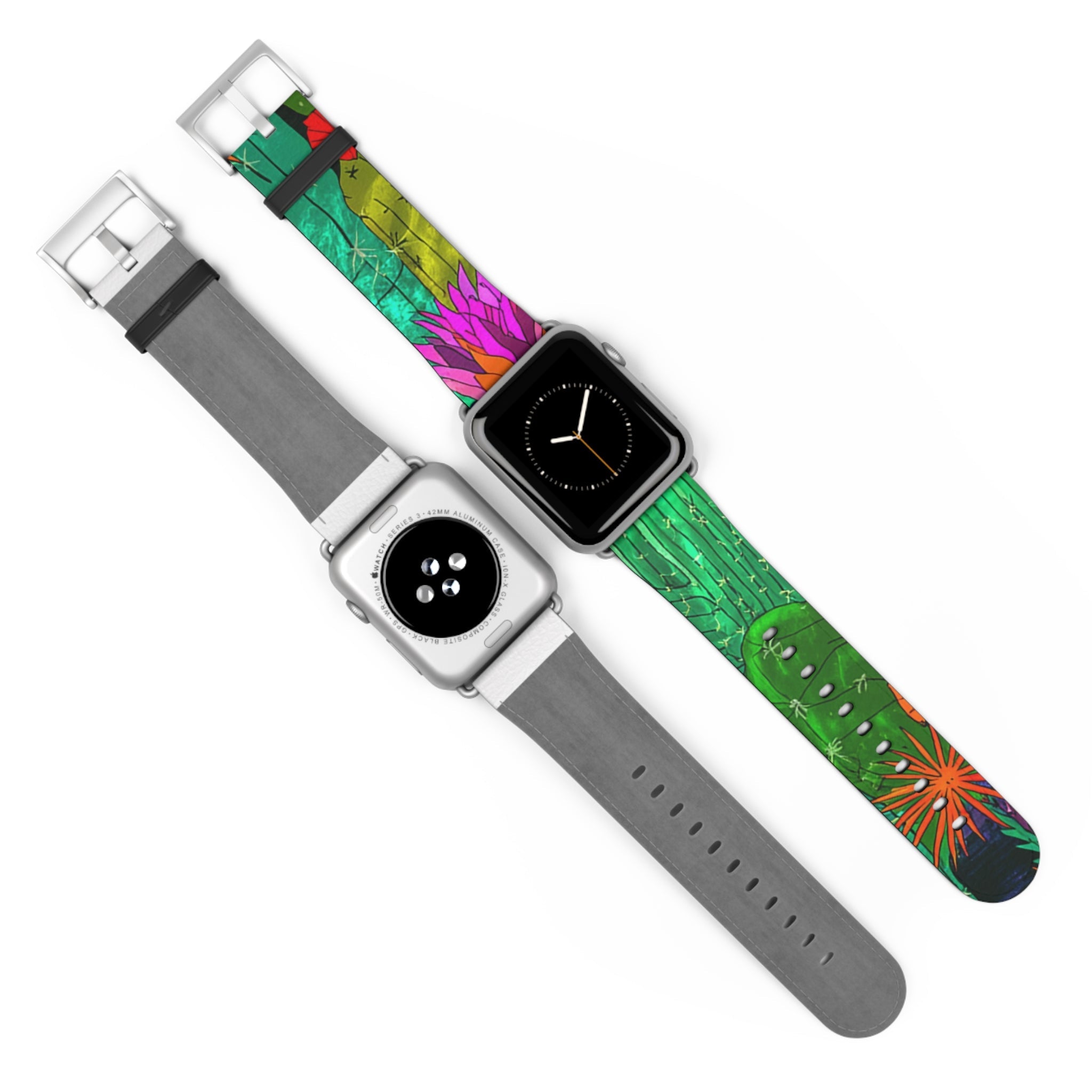 Colorful Abstract Faux Leather Apple Watch Band, Artsulli - Art is Long, Life is Short, Accessories, , , , , , , 