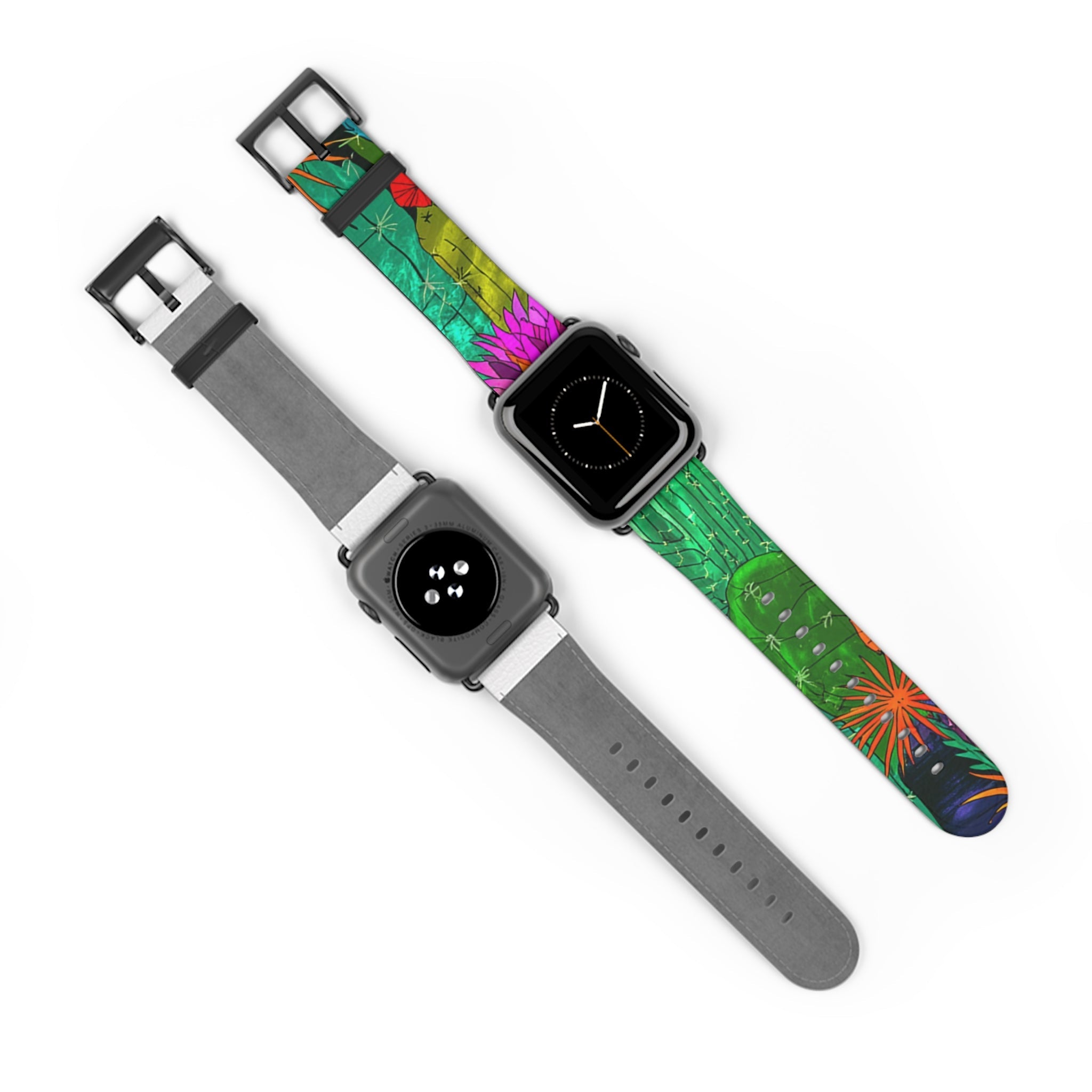 Colorful Abstract Faux Leather Apple Watch Band, Artsulli - Art is Long, Life is Short, Accessories, , , , , , , 