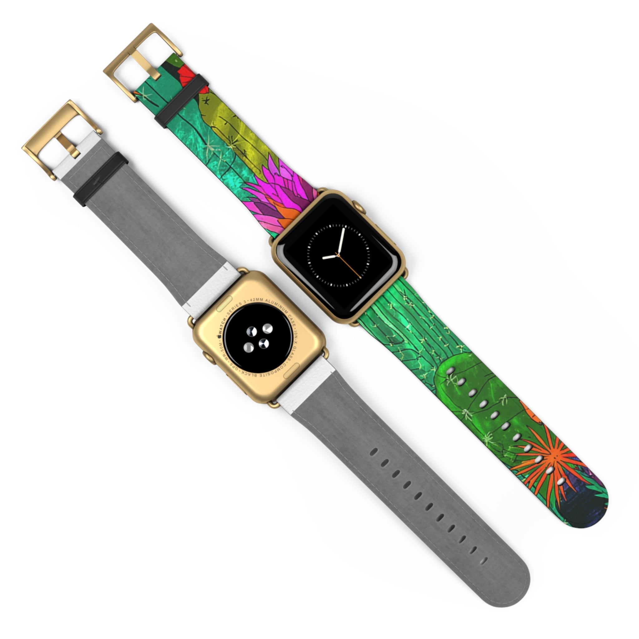 Colorful Abstract Faux Leather Apple Watch Band, Artsulli - Art is Long, Life is Short, Accessories, , , , , , , 