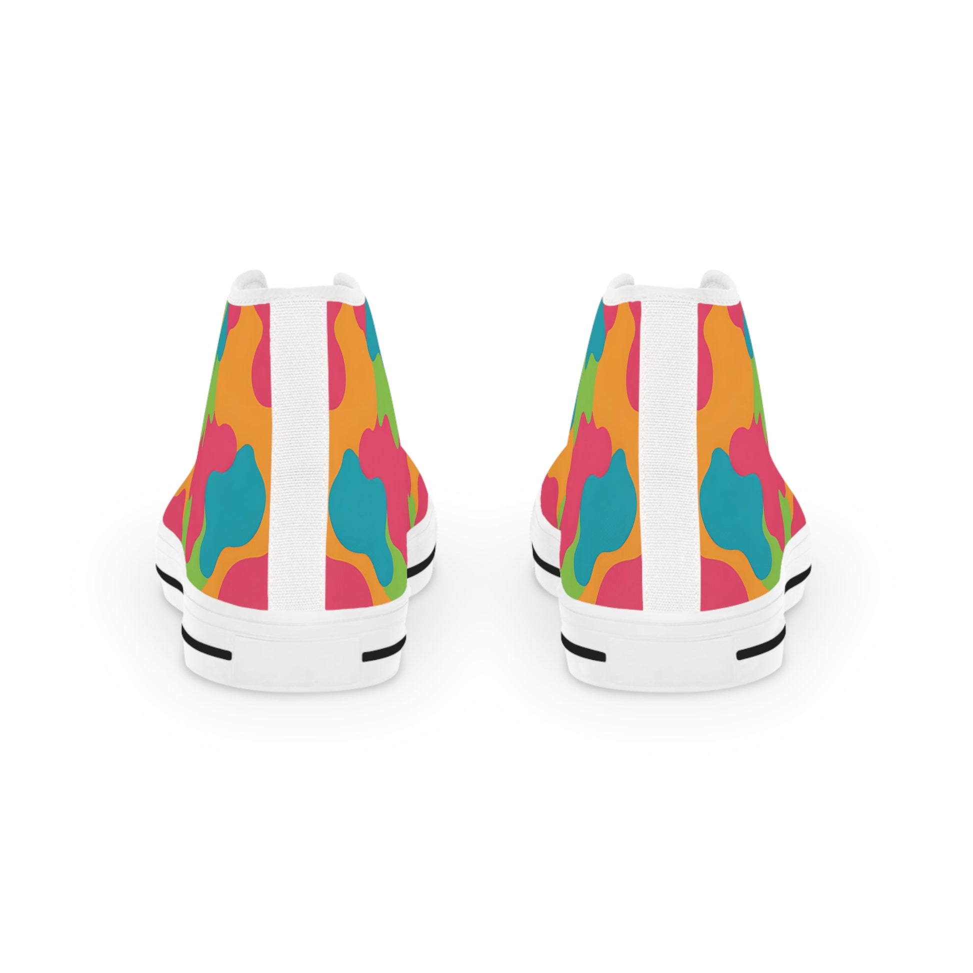 Colorful Abstract High-Top Sneakers, Artsulli - Art is Long, Life is Short, Shoes, , , , , , , 
