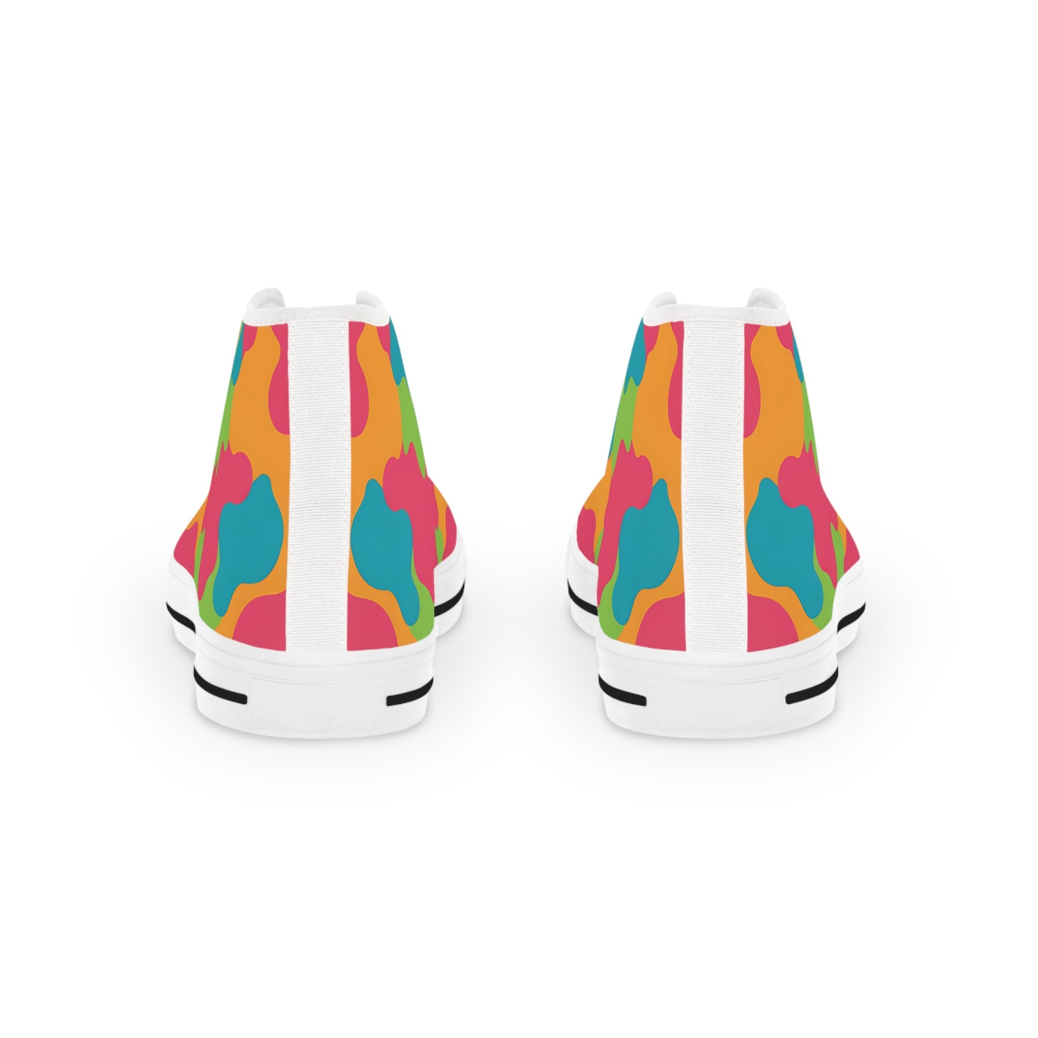 Colorful Abstract High-Top Sneakers, Artsulli - Art is Long, Life is Short, Shoes, , , , , , , 