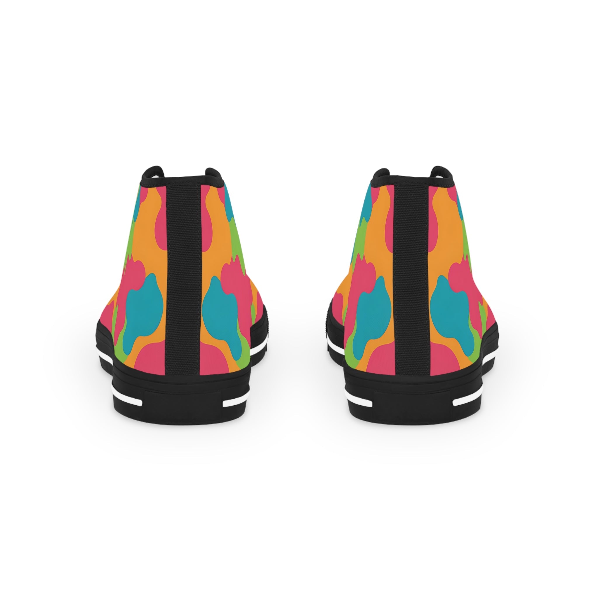 Colorful Abstract High-Top Sneakers, Artsulli - Art is Long, Life is Short, Shoes, , , , , , , 
