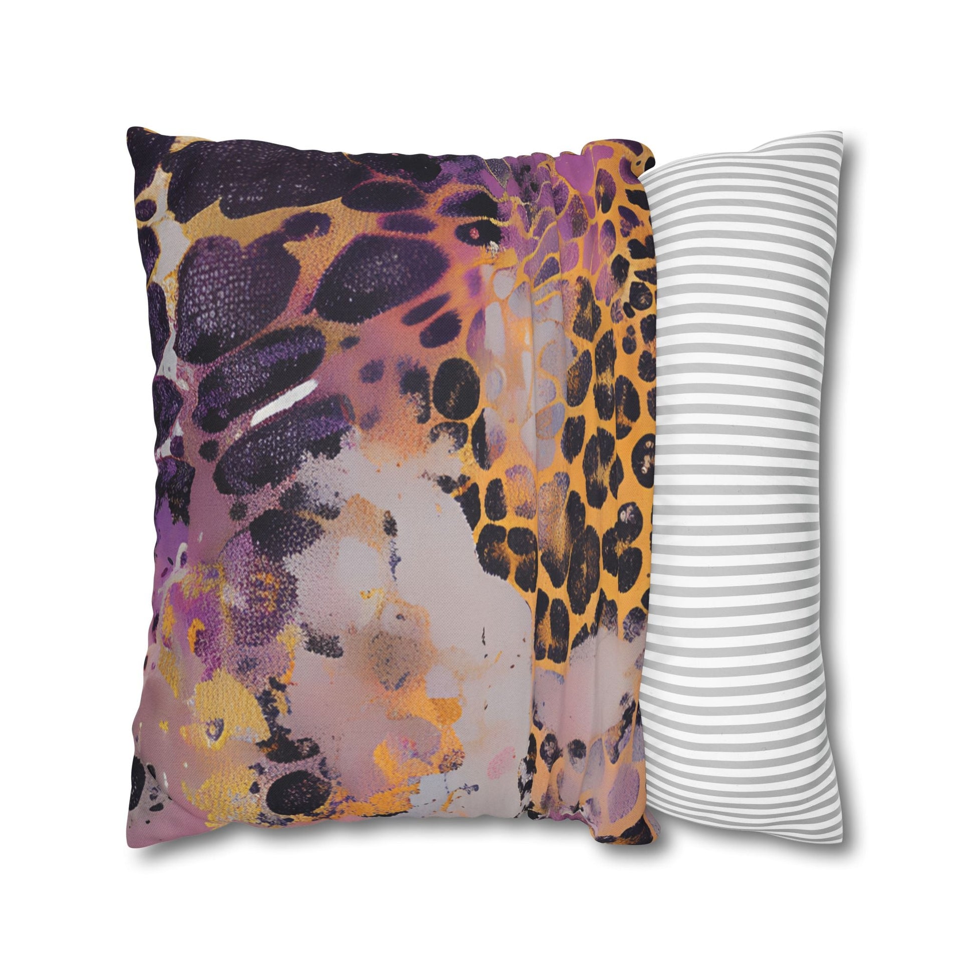 Colorful Abstract Leopard Throw Pillow, Artsulli - Art is Long, Life is Short, Home Decor, , , , , , , 