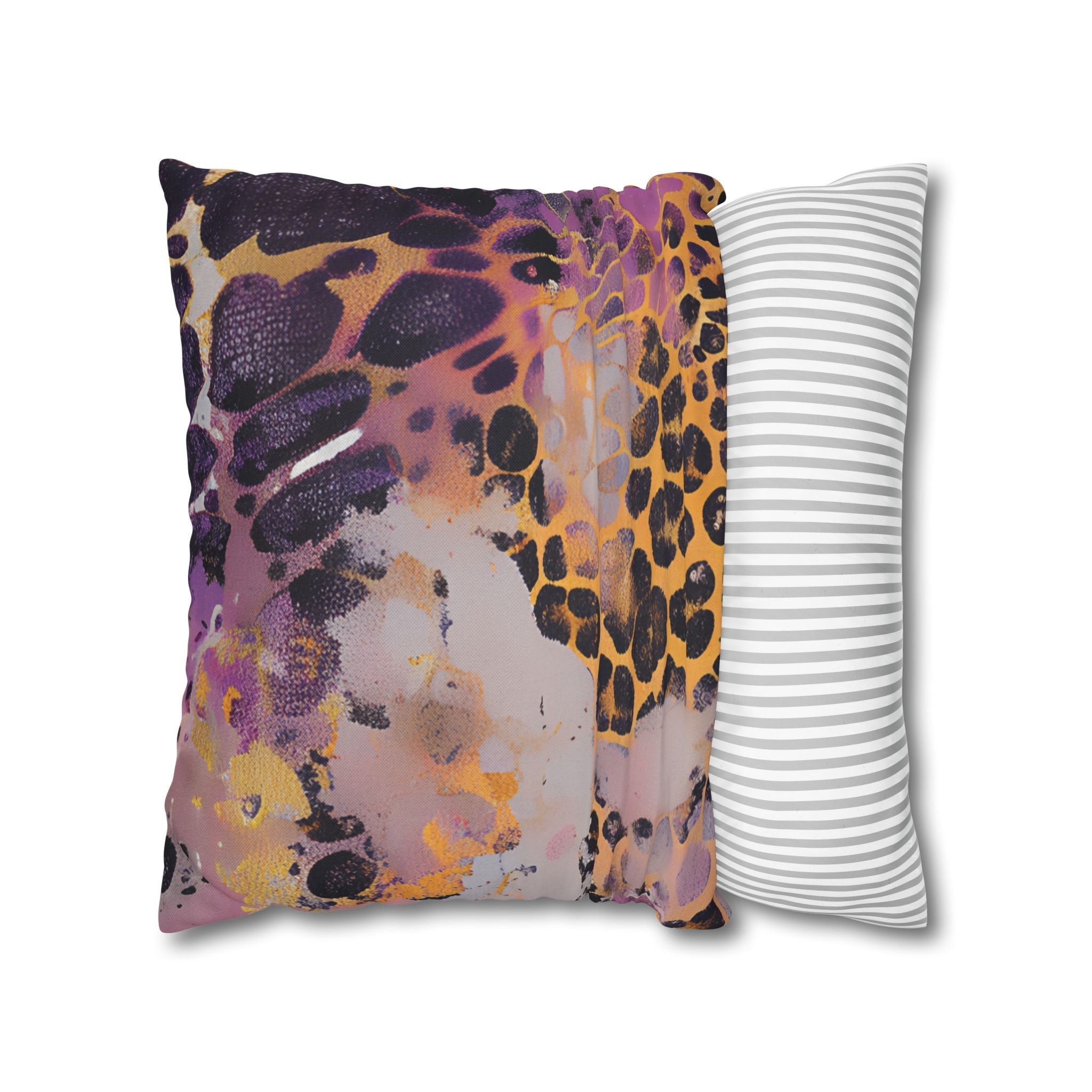 Colorful Abstract Leopard Throw Pillow, Artsulli - Art is Long, Life is Short, Home Decor, , , , , , , 