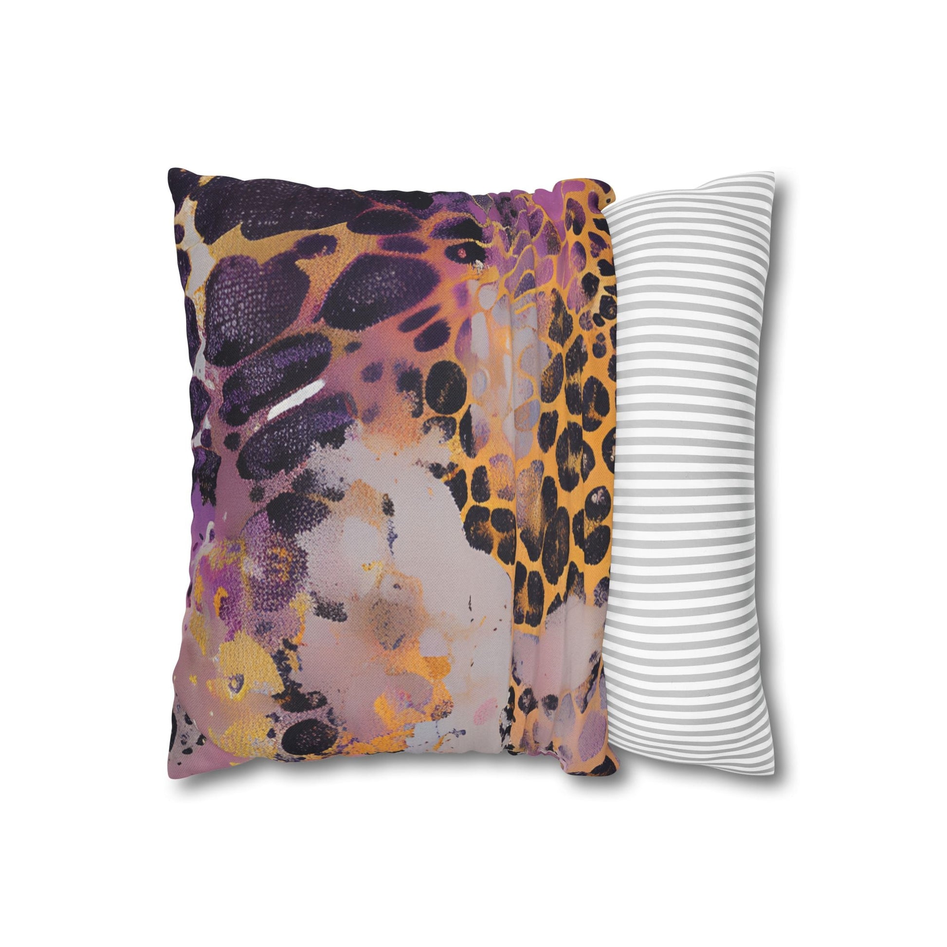 Colorful Abstract Leopard Throw Pillow, Artsulli - Art is Long, Life is Short, Home Decor, , , , , , , 