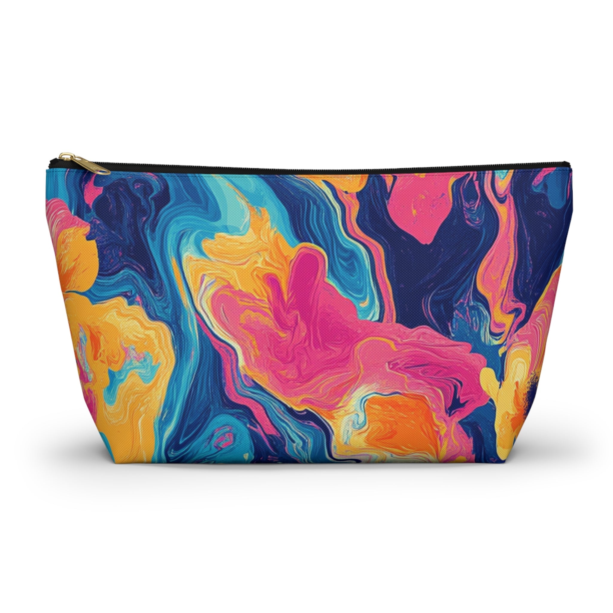 Printify Colorful Abstract Marble Pouch 2025