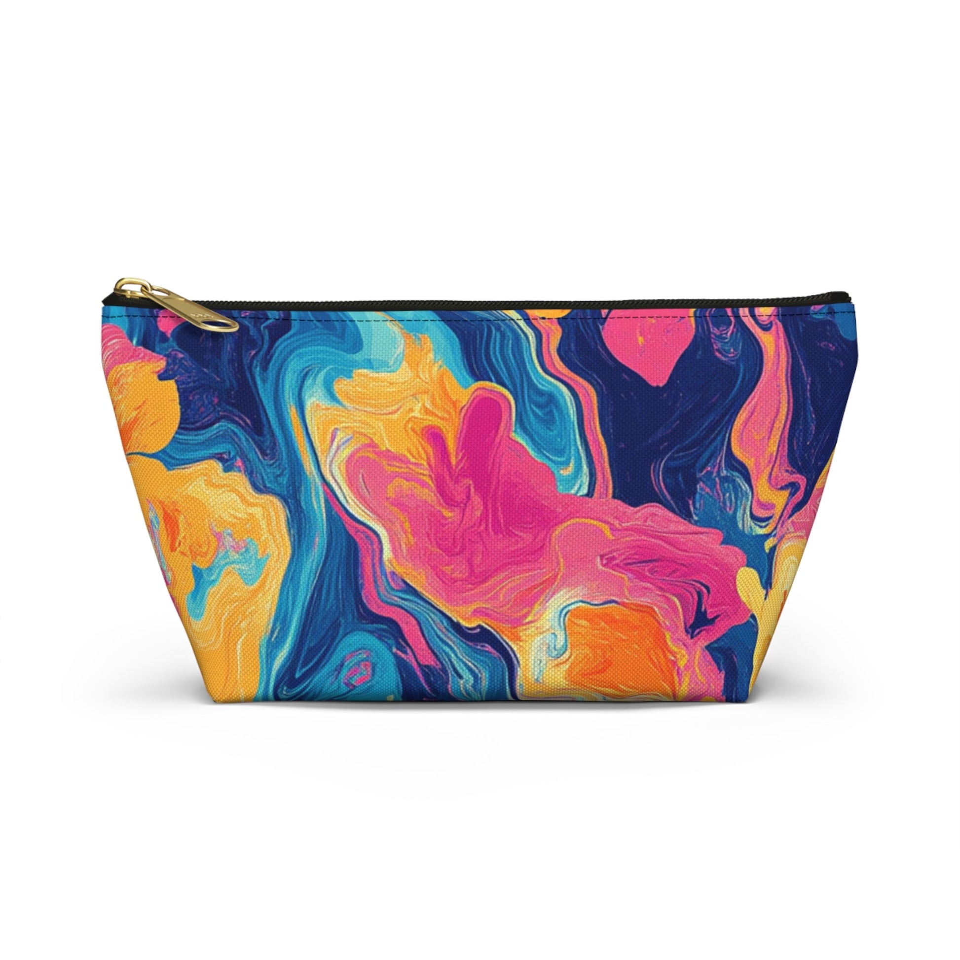 Colorful Abstract Marble Pouch, Artsulli - Art is Long, Life is Short, Bags, Size, Small, Color, Black zipper, , , 20015201500014569678