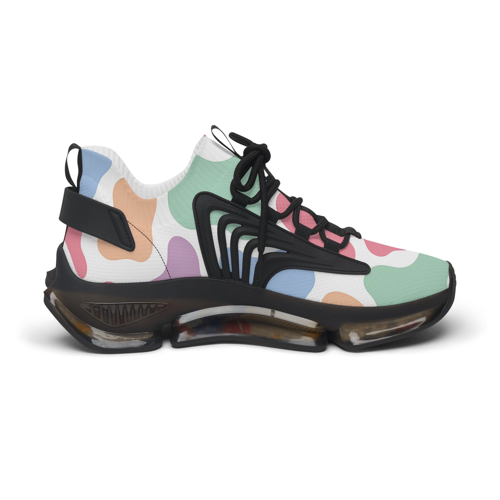 Colorful Abstract Mesh Sneakers, Artsulli - Art is Long, Life is Short, Shoes, , , , , , , 