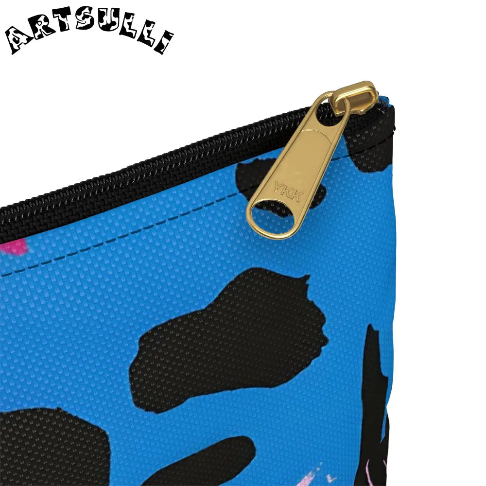 Colorful Abstract Neon Accessory Pouch, Artsulli - Art is Long, Life is Short, Bags, , , , , , , 