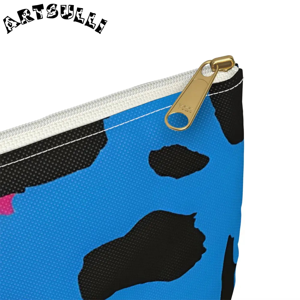 Colorful Abstract Neon Accessory Pouch, Artsulli - Art is Long, Life is Short, Bags, , , , , , , 