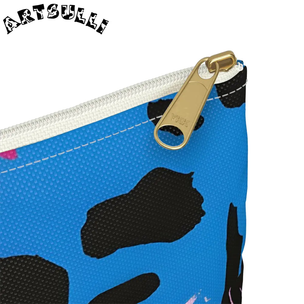 Colorful Abstract Neon Accessory Pouch, Artsulli - Art is Long, Life is Short, Bags, , , , , , , 