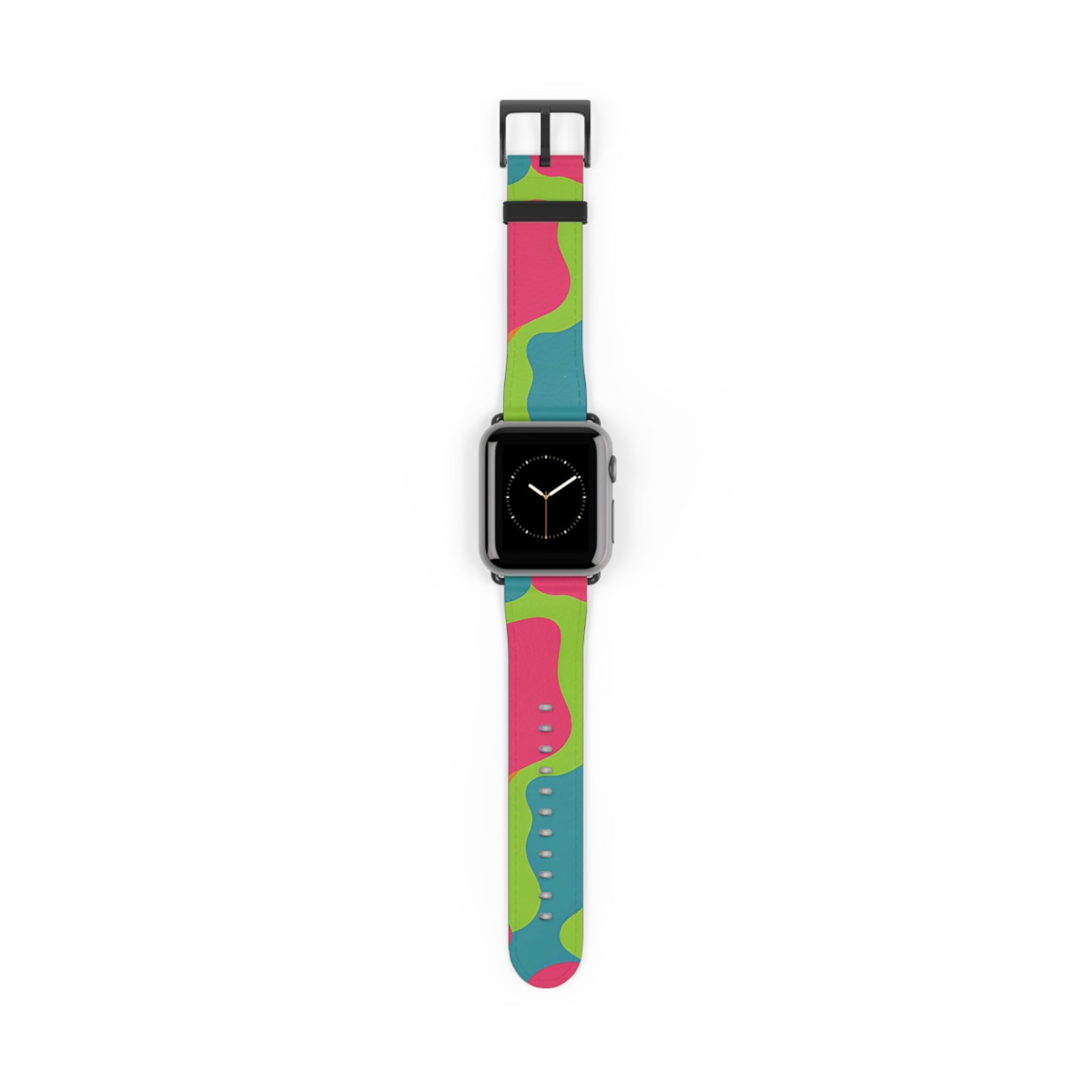 Colorful Abstract Pattern Apple Watch Band, Artsulli - Art is Long, Life is Short, Accessories, Size, 38 - 41 mm, Color, Black Matte, , , 28347991762232700656