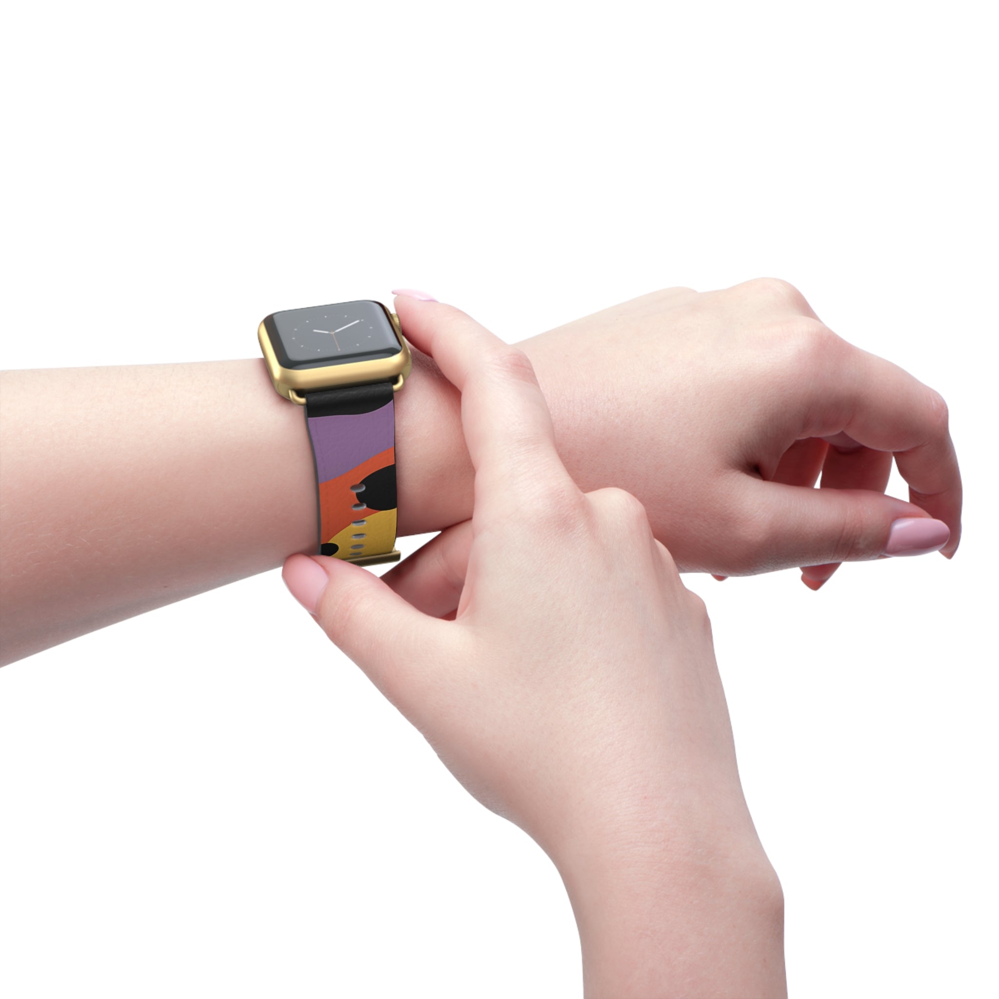 Colorful Abstract Pattern Apple Watch Strap, Artsulli - Art is Long, Life is Short, Accessories, , , , , , , 