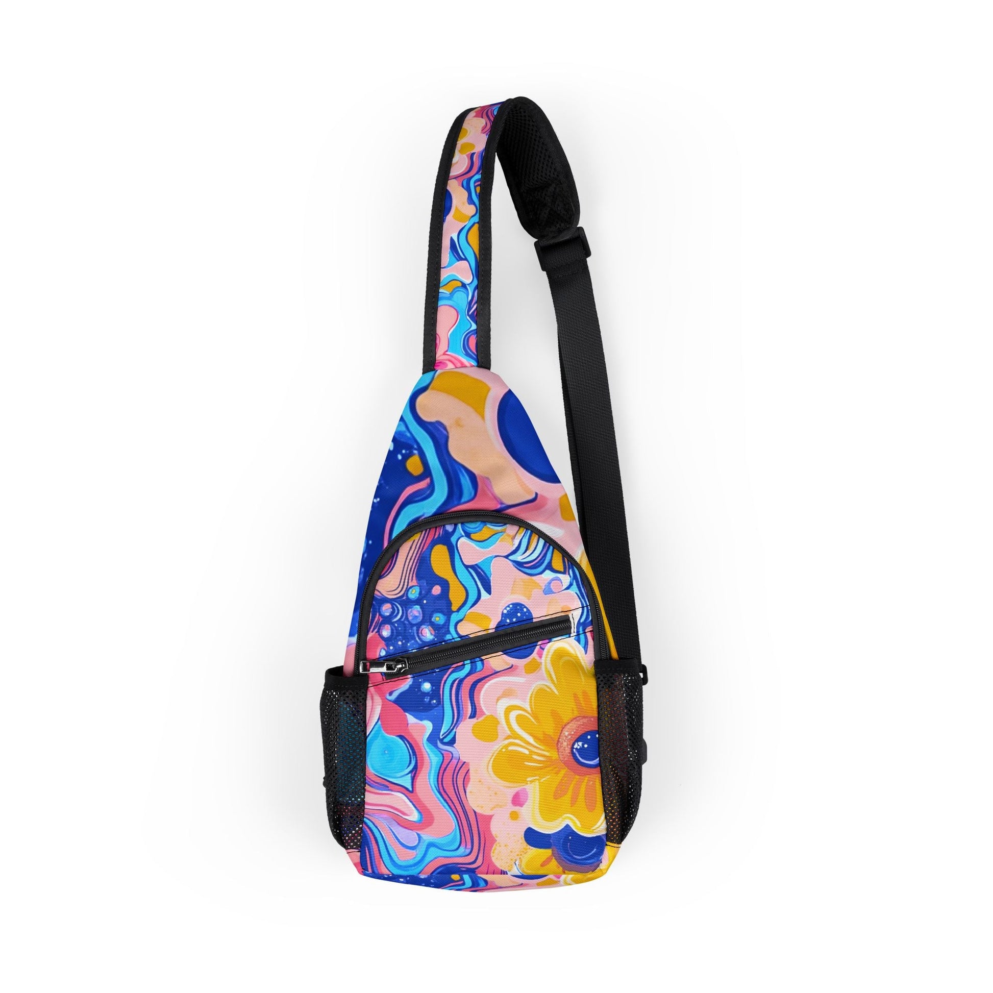 Colorful Abstract Pattern Chest Bag, Artsulli - Art is Long, Life is Short, Bags, Size, One size, , , , , 18116350500138965169