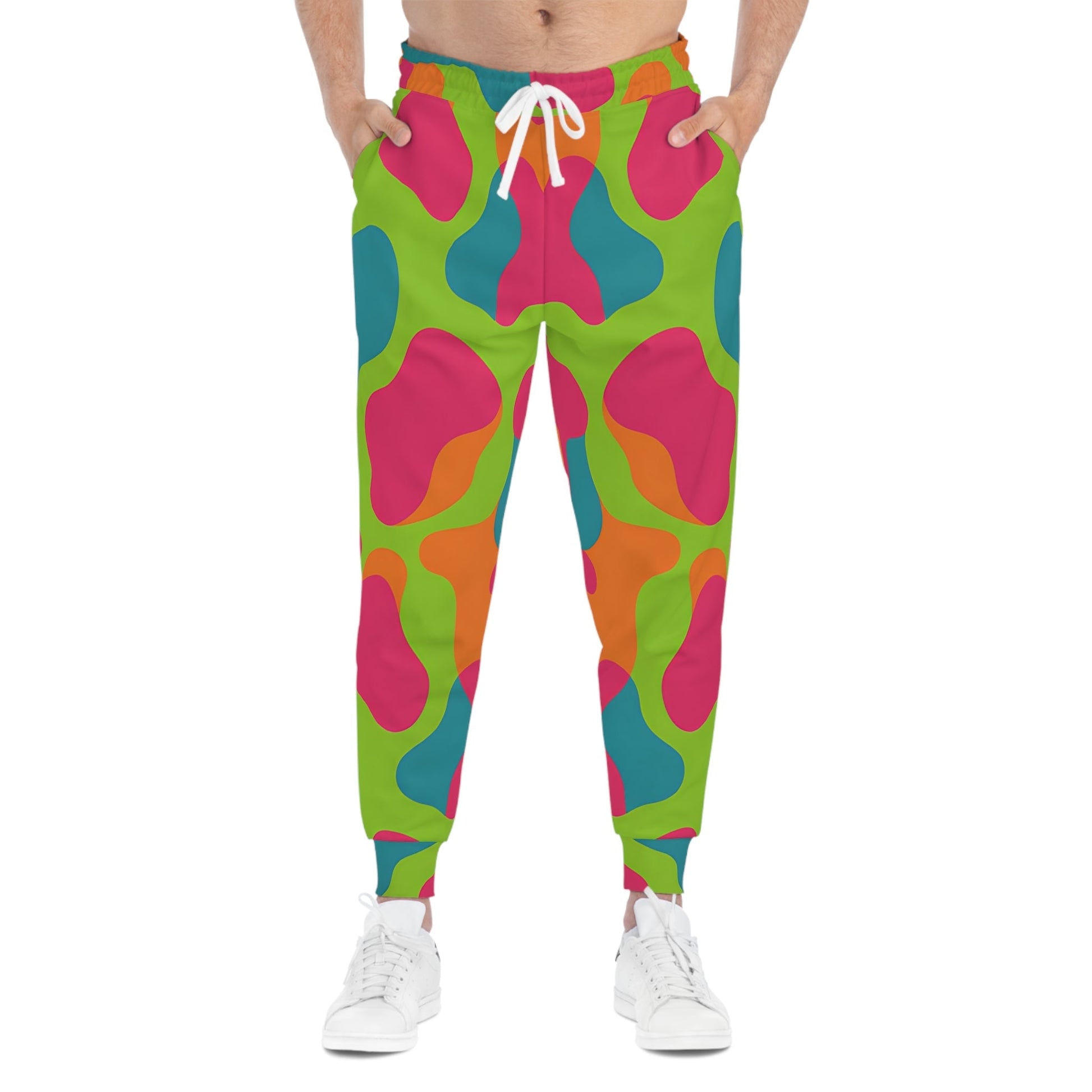 Colorful Abstract Pattern Joggers, Artsulli - Art is Long, Life is Short, All Over Prints, , , , , , , 