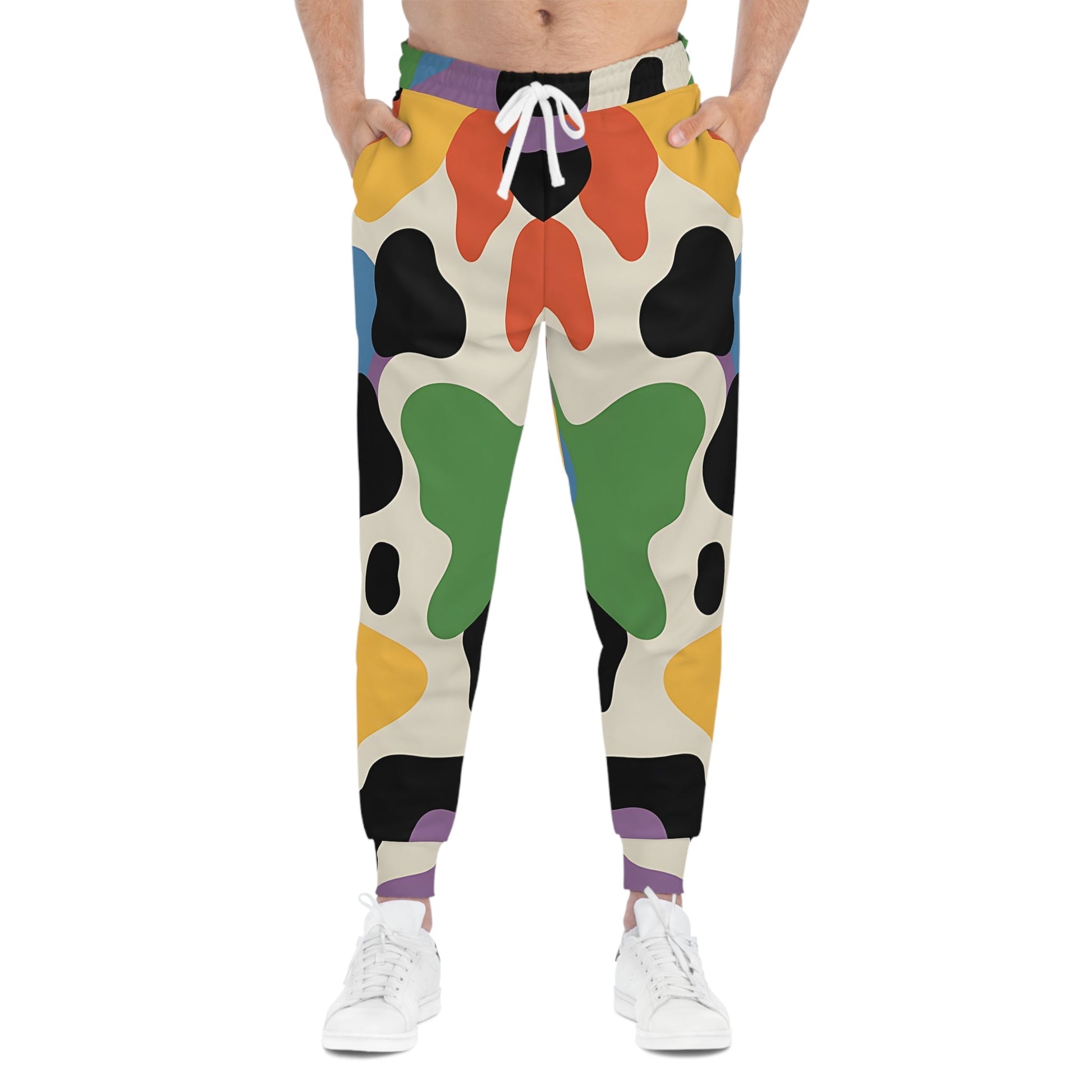 Colorful Abstract Pattern Joggers, Artsulli - Art is Long, Life is Short, All Over Prints, , , , , , , 
