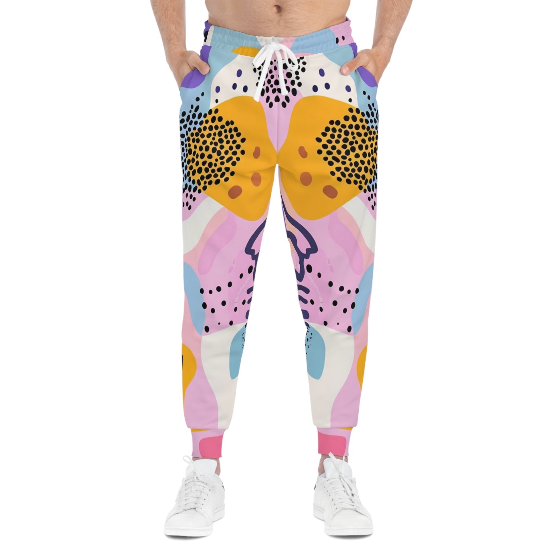 Colorful Abstract Pattern Joggers, Artsulli - Art is Long, Life is Short, All Over Prints, , , , , , , 