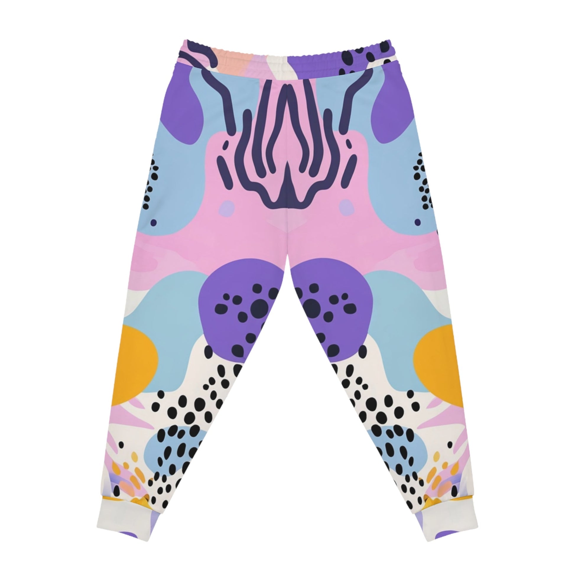 Colorful Abstract Pattern Joggers, Artsulli - Art is Long, Life is Short, All Over Prints, , , , , , , 