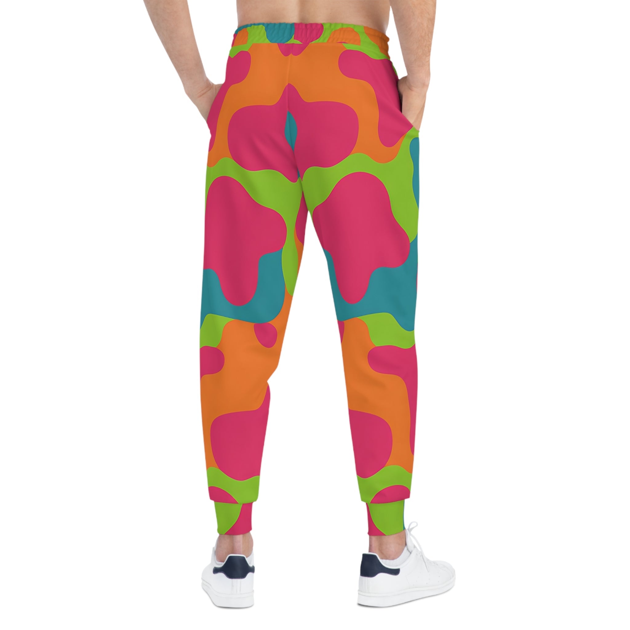 Colorful Abstract Pattern Joggers, Artsulli - Art is Long, Life is Short, All Over Prints, , , , , , , 