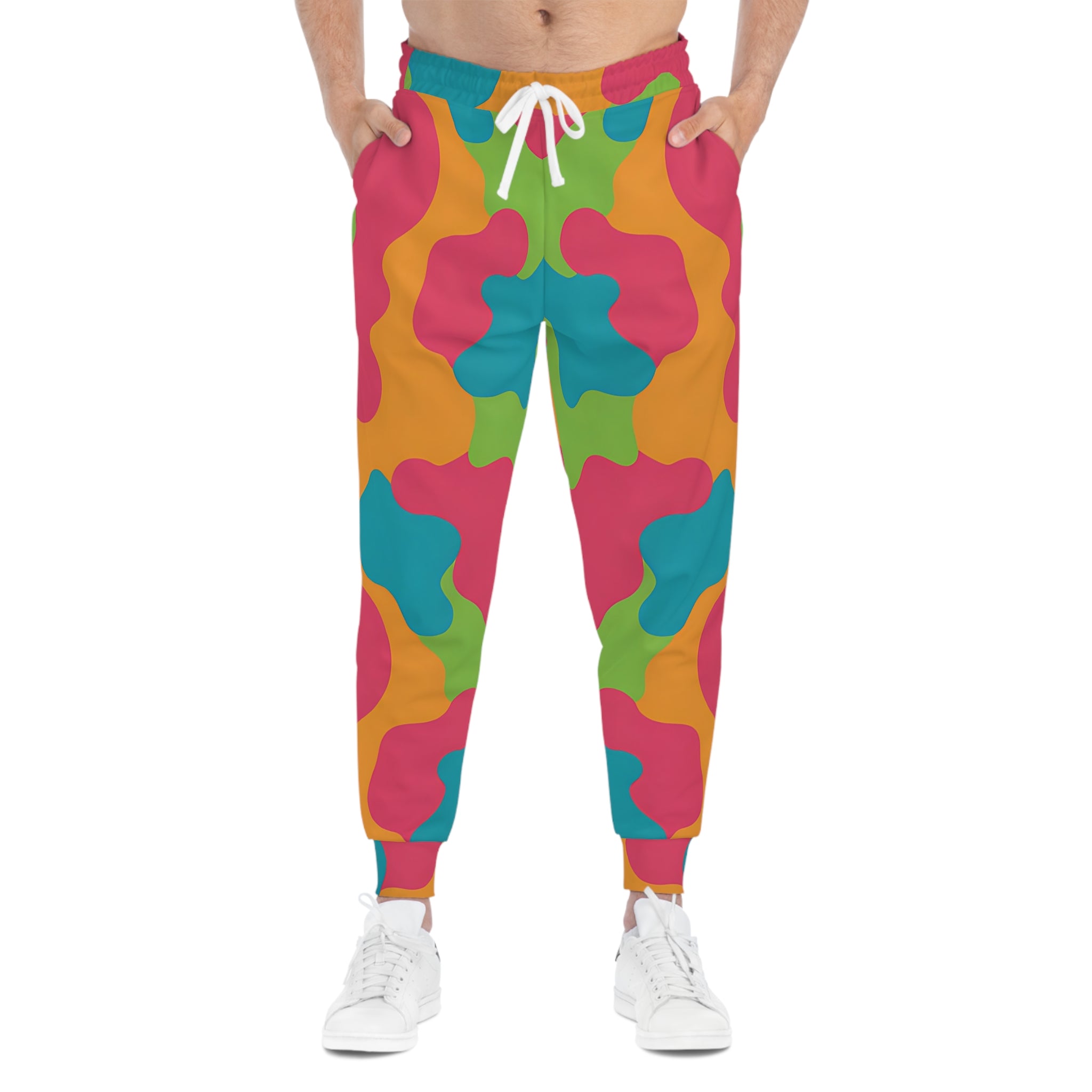 Colorful Abstract Pattern Joggers, Artsulli - Art is Long, Life is Short, All Over Prints, , , , , , , 