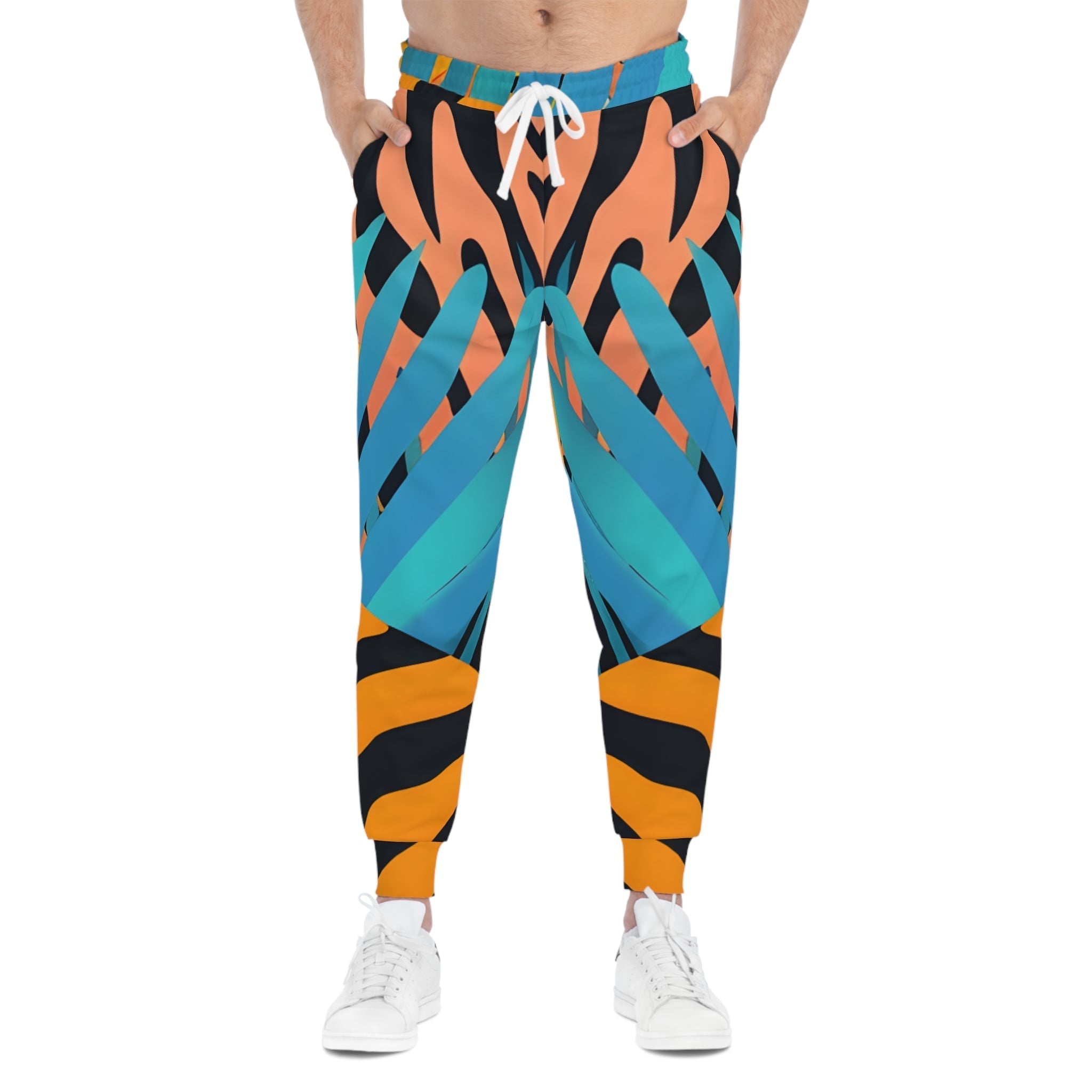 Printify Colorful Abstract Pattern Joggers 2025