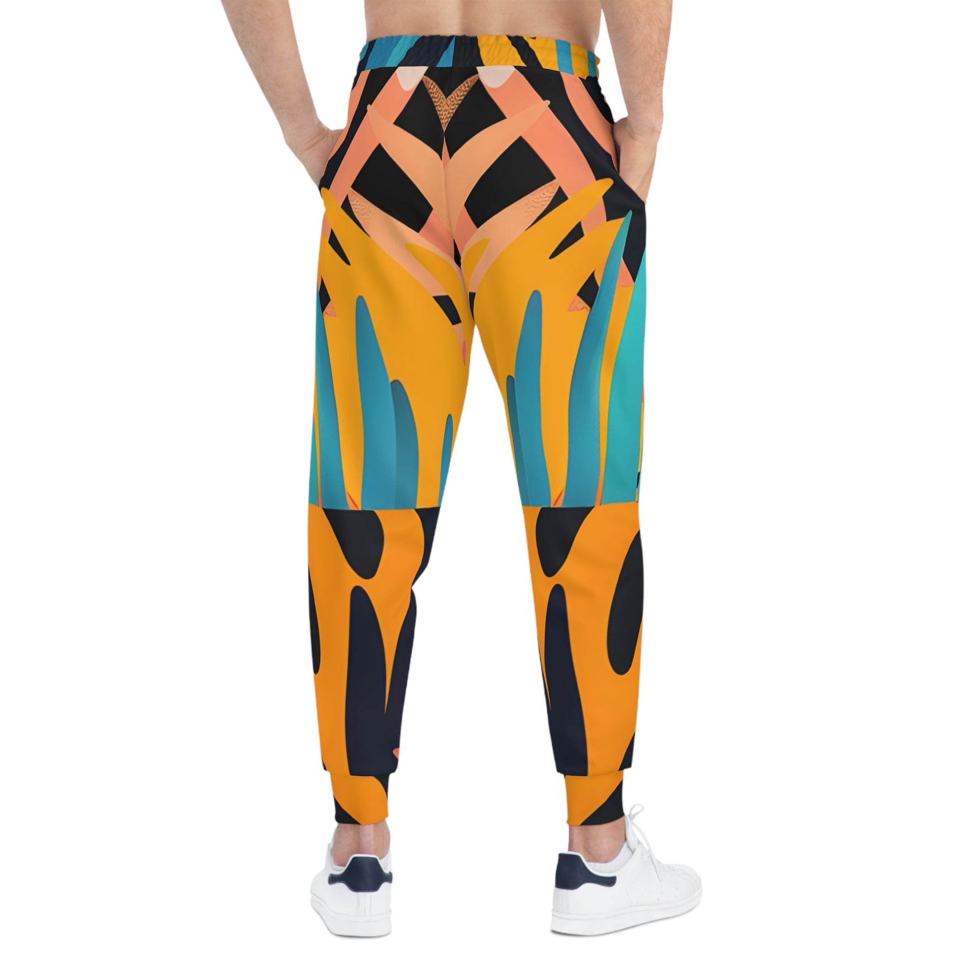 Printify Colorful Abstract Pattern Joggers 2025