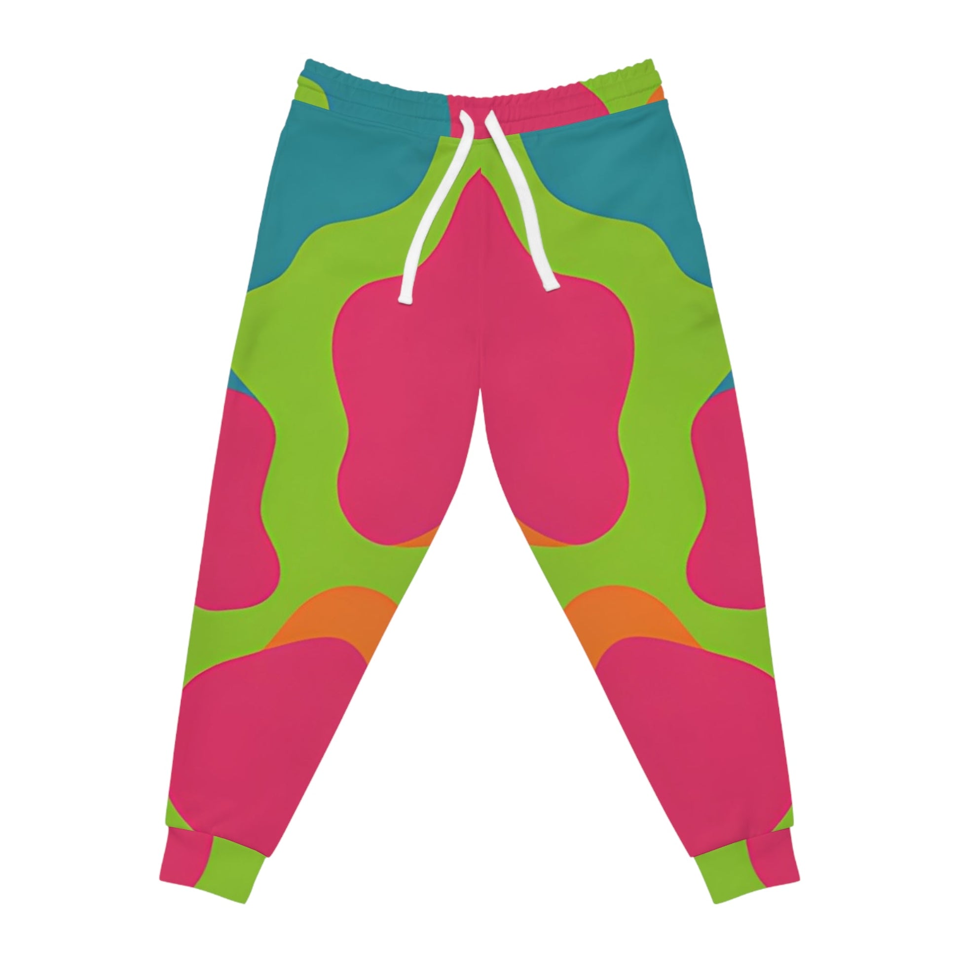 Colorful Abstract Print Joggers, Artsulli - Art is Long, Life is Short, All Over Prints, Size, S, Color, Seam thread color automatically matched to design, , , 26800919403218290475