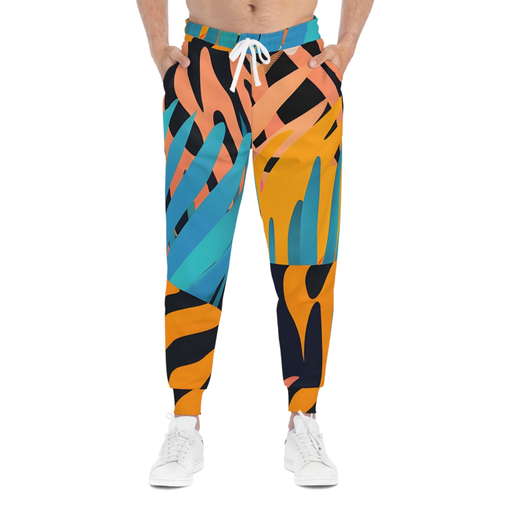 Printify Colorful Abstract Print Joggers 2025
