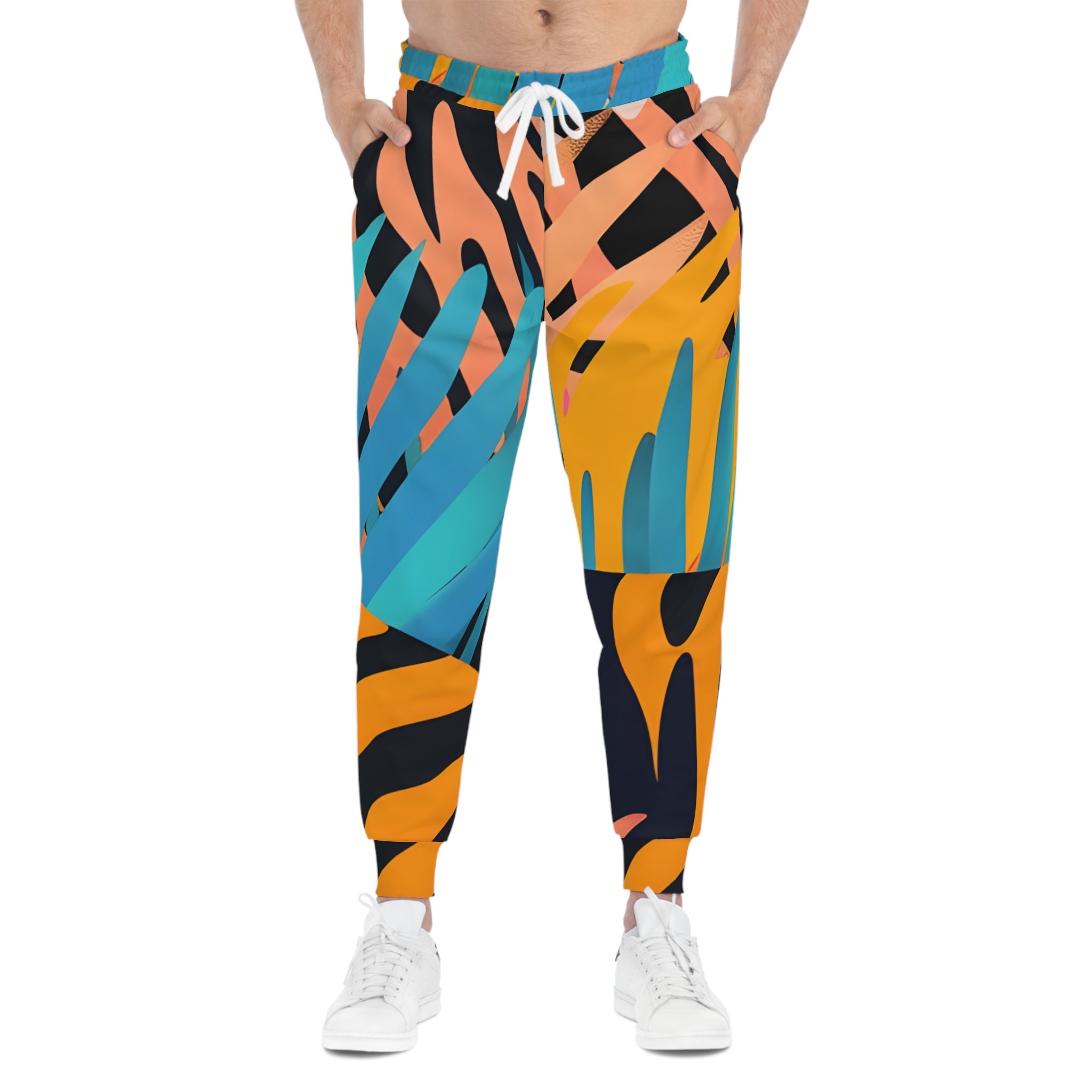 Printify Colorful Abstract Print Joggers 2025