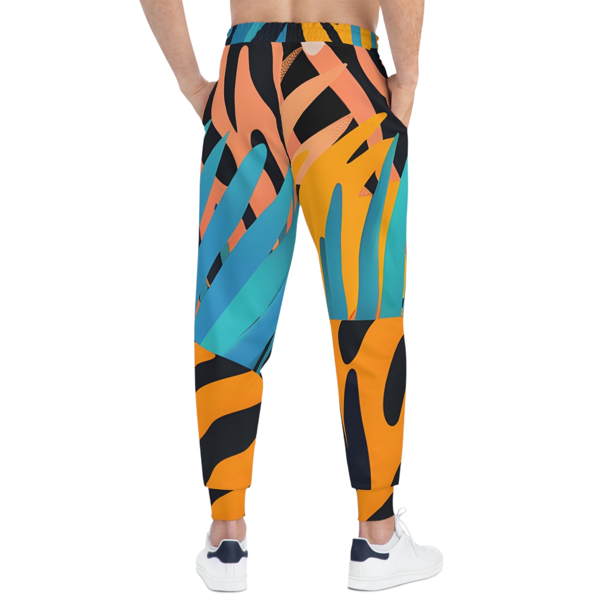 Printify Colorful Abstract Print Joggers 2025