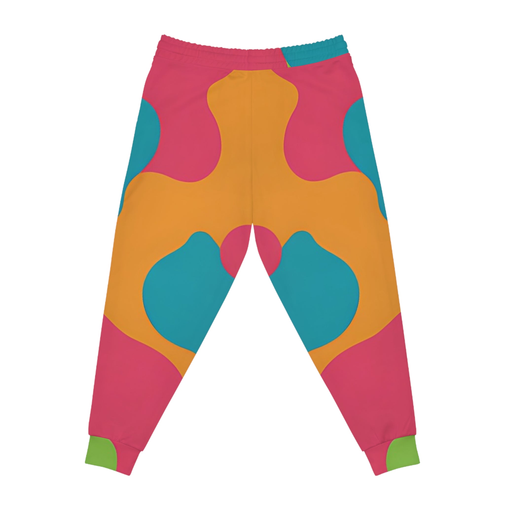 Colorful Abstract Print Joggers, Artsulli - Art is Long, Life is Short, All Over Prints, , , , , , , 