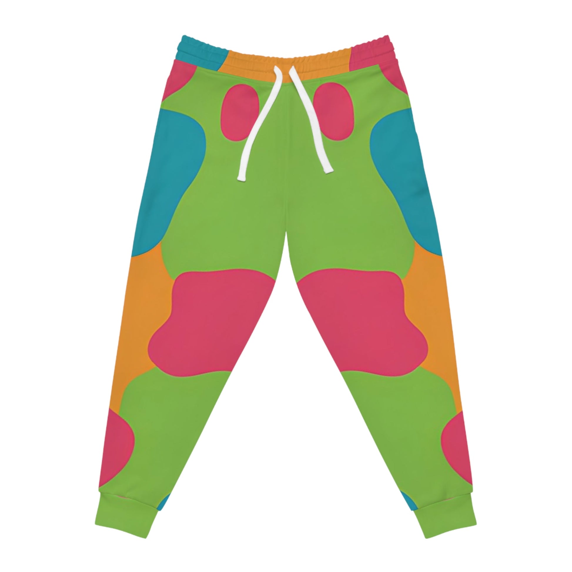Colorful Abstract Print Joggers, Artsulli - Art is Long, Life is Short, All Over Prints, Size, S, Color, Seam thread color automatically matched to design, , , 10561260300298793659