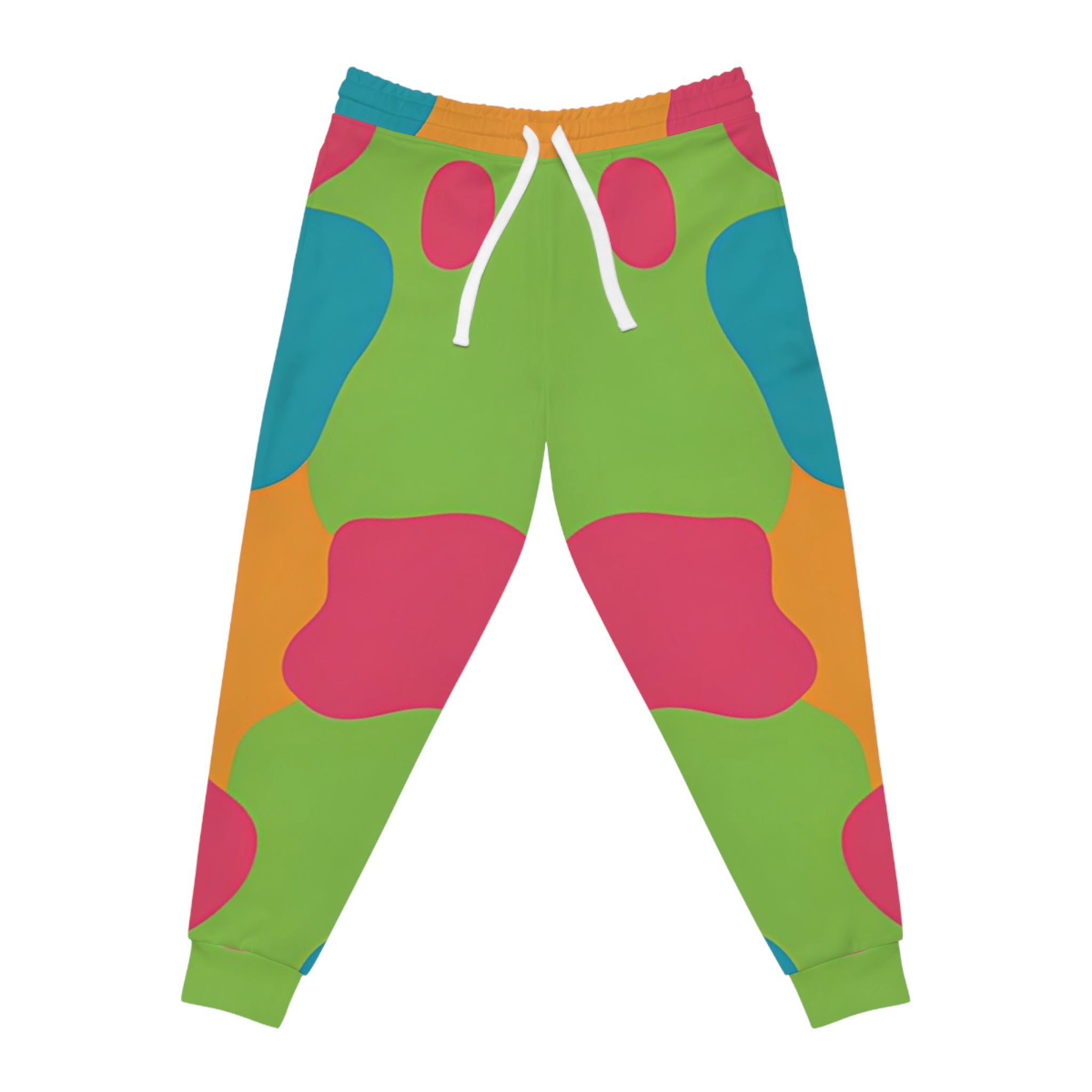 Colorful Abstract Print Joggers, Artsulli - Art is Long, Life is Short, All Over Prints, Size, S, Color, Seam thread color automatically matched to design, , , 10561260300298793659