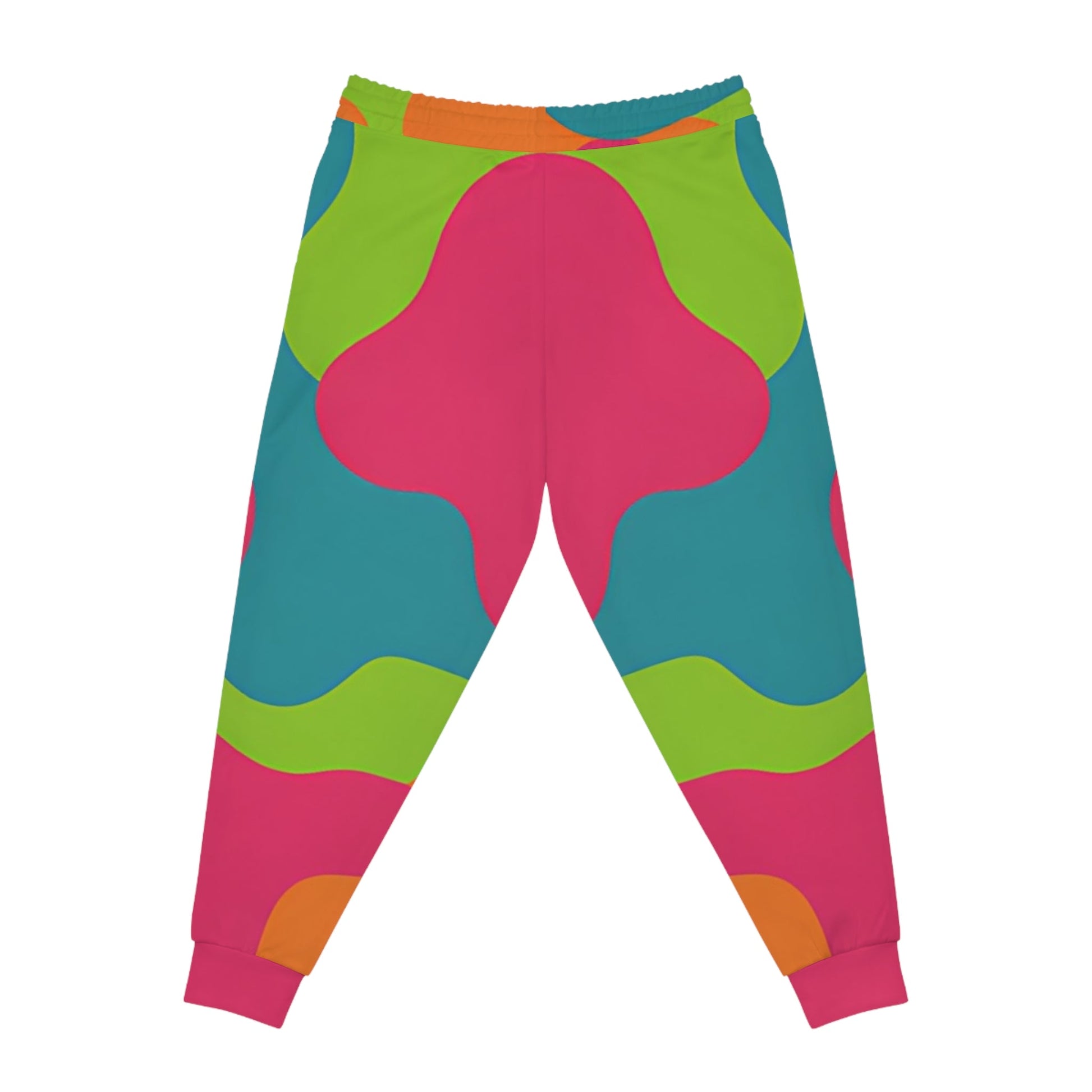 Colorful Abstract Print Joggers, Artsulli - Art is Long, Life is Short, All Over Prints, , , , , , , 