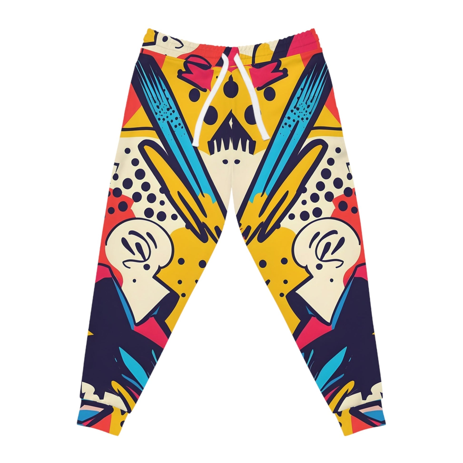 Colorful Abstract Star and Dot Joggers, Artsulli - Art is Long, Life is Short, All Over Prints, Size, S, Color, Seam thread color automatically matched to design, , , 13702019929783888363