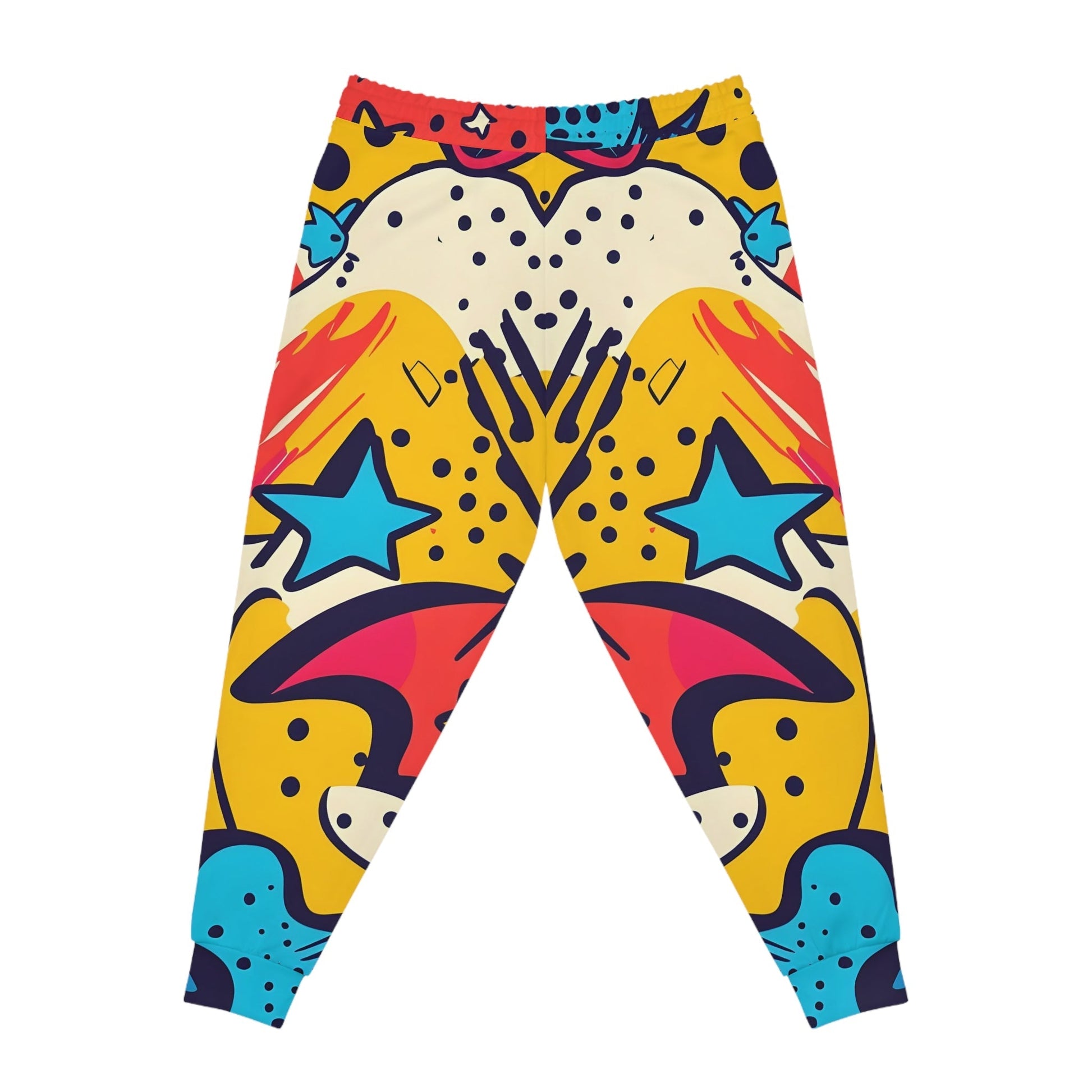 Colorful Abstract Star and Dot Joggers, Artsulli - Art is Long, Life is Short, All Over Prints, , , , , , , 