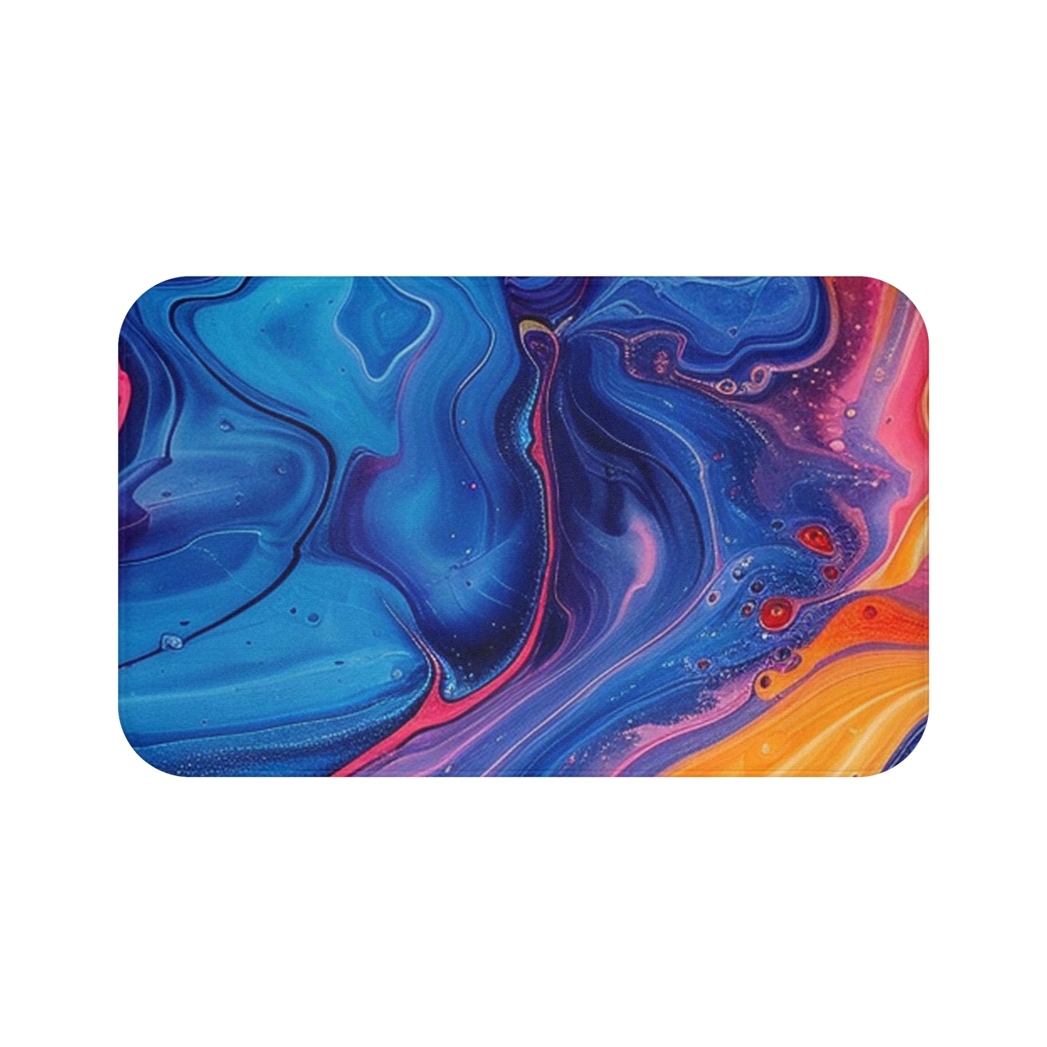 Printify Colorful Abstract Swirl Bath Mat 2025