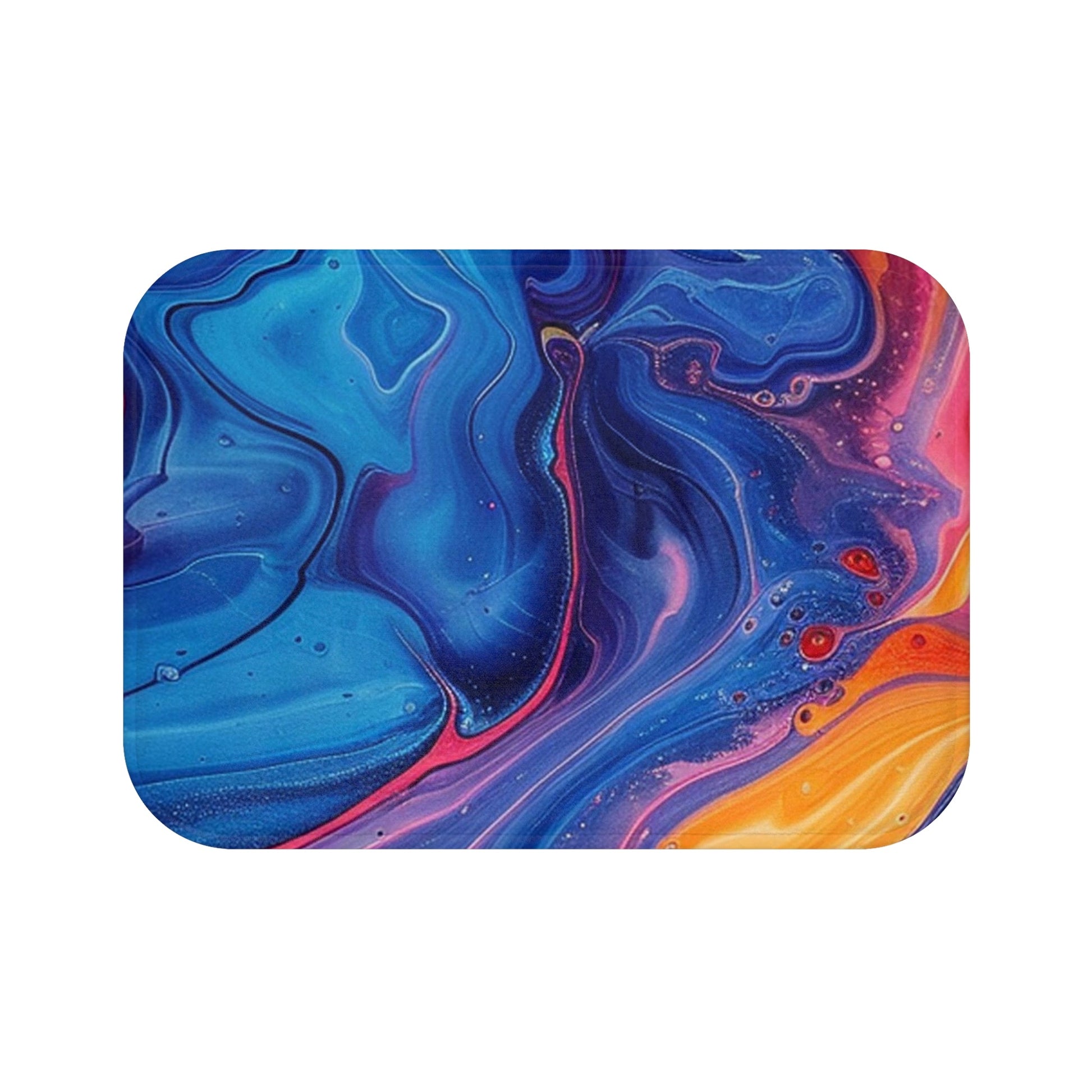 Printify Colorful Abstract Swirl Bath Mat 2025