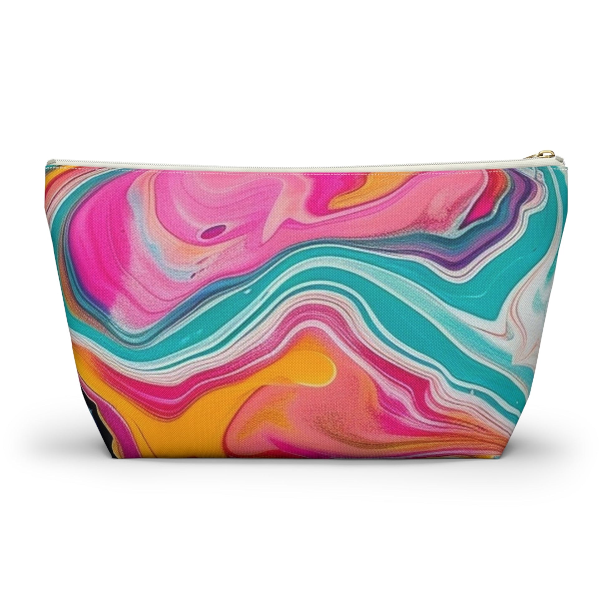 Printify Colorful Abstract Swirl Cosmetic Bag 2025