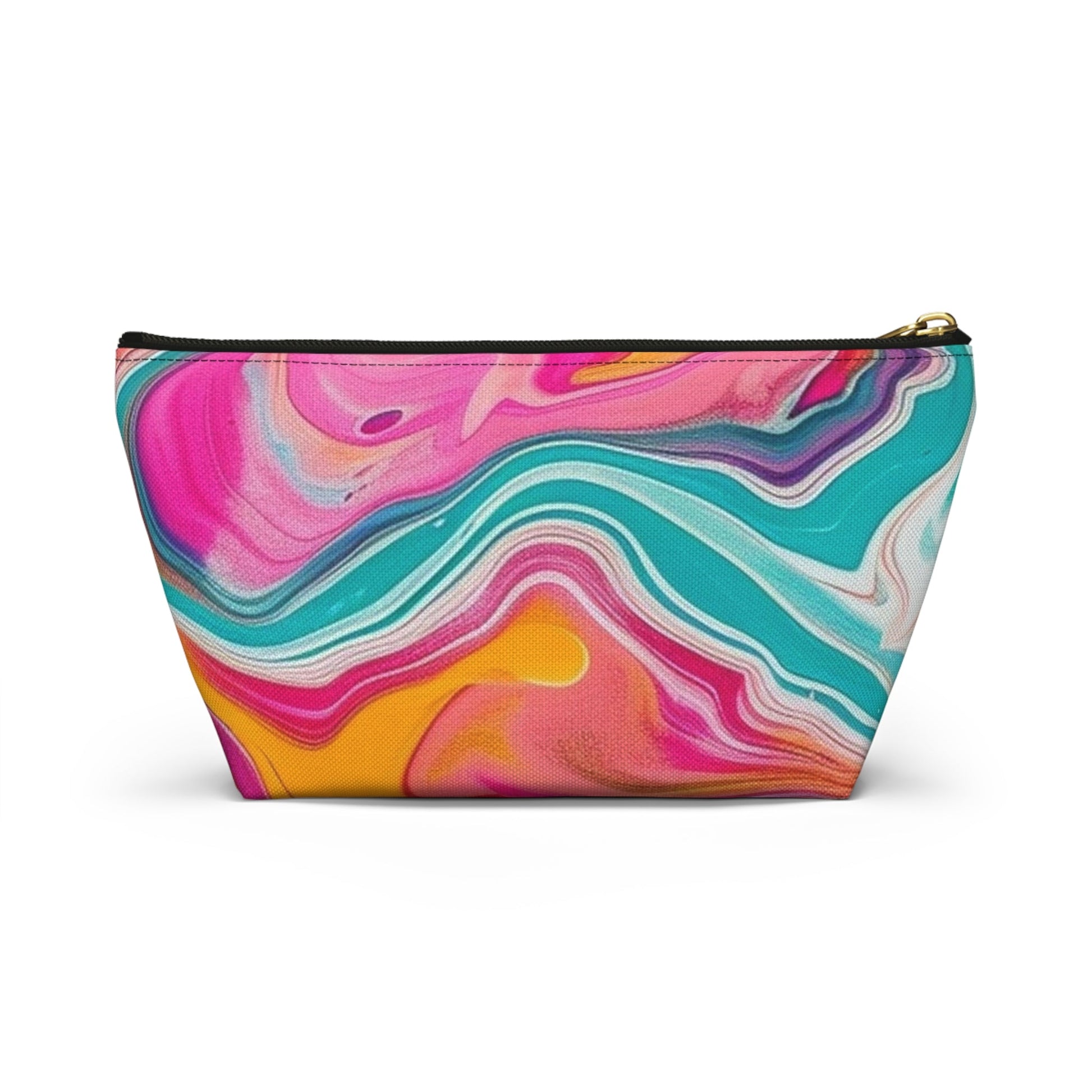 Printify Colorful Abstract Swirl Cosmetic Bag 2025