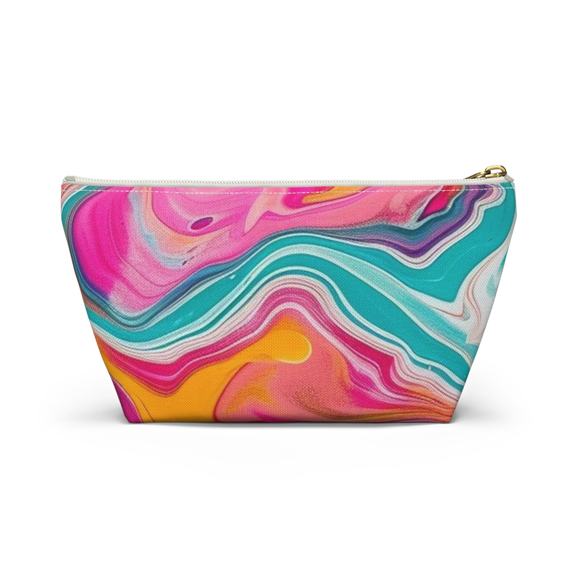 Printify Colorful Abstract Swirl Cosmetic Bag 2025