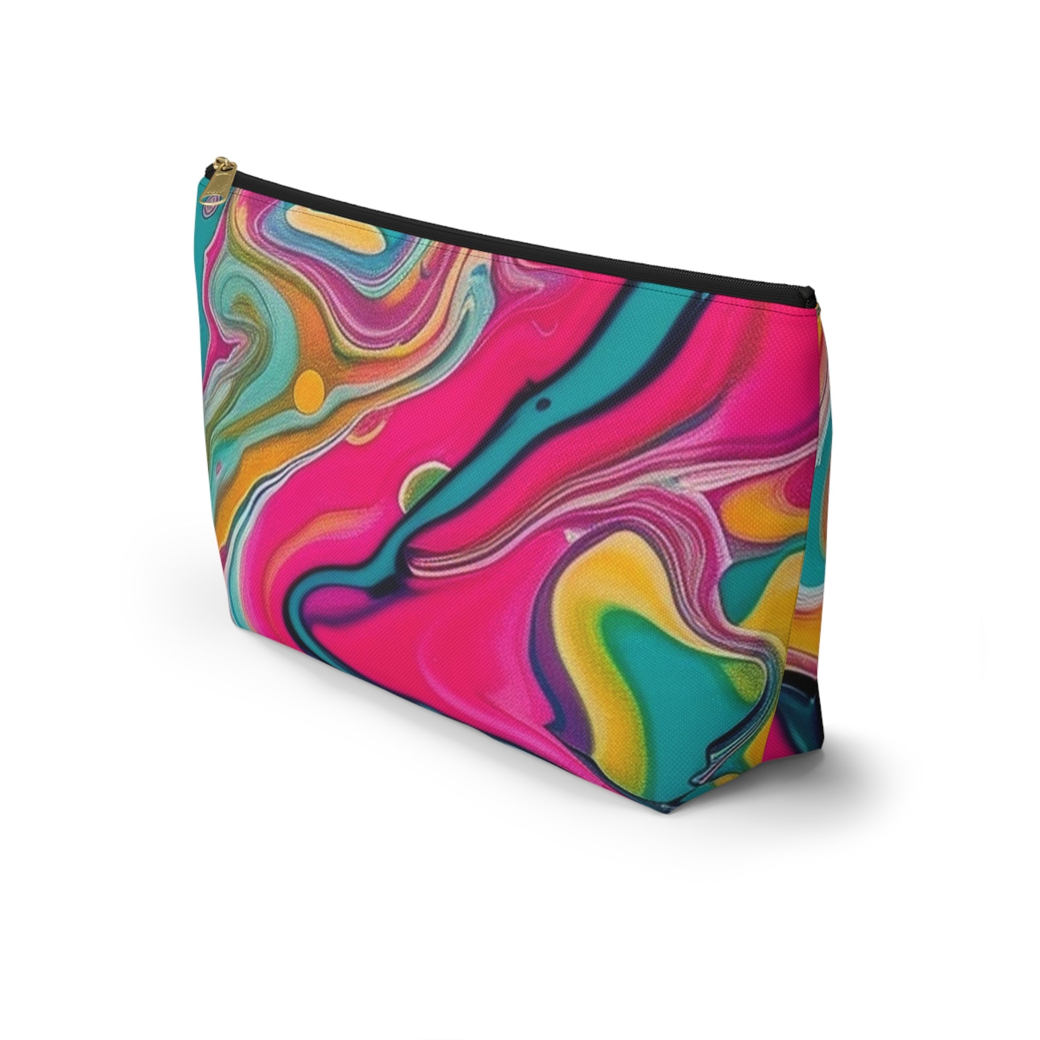 Printify Colorful Abstract Swirl Cosmetic Bag 2025